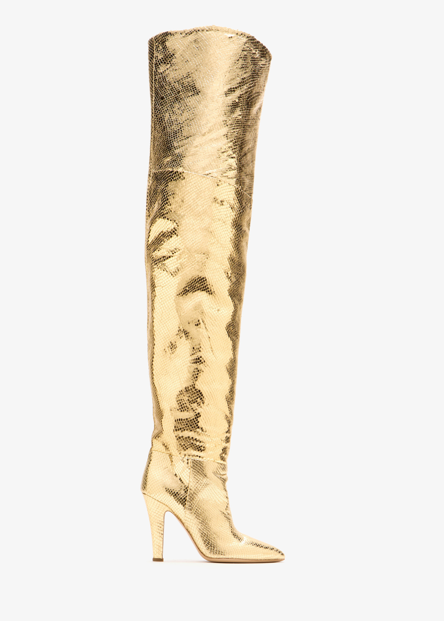 Paris Texas Elsa over-the-knee boots for Women - Gold in USA
