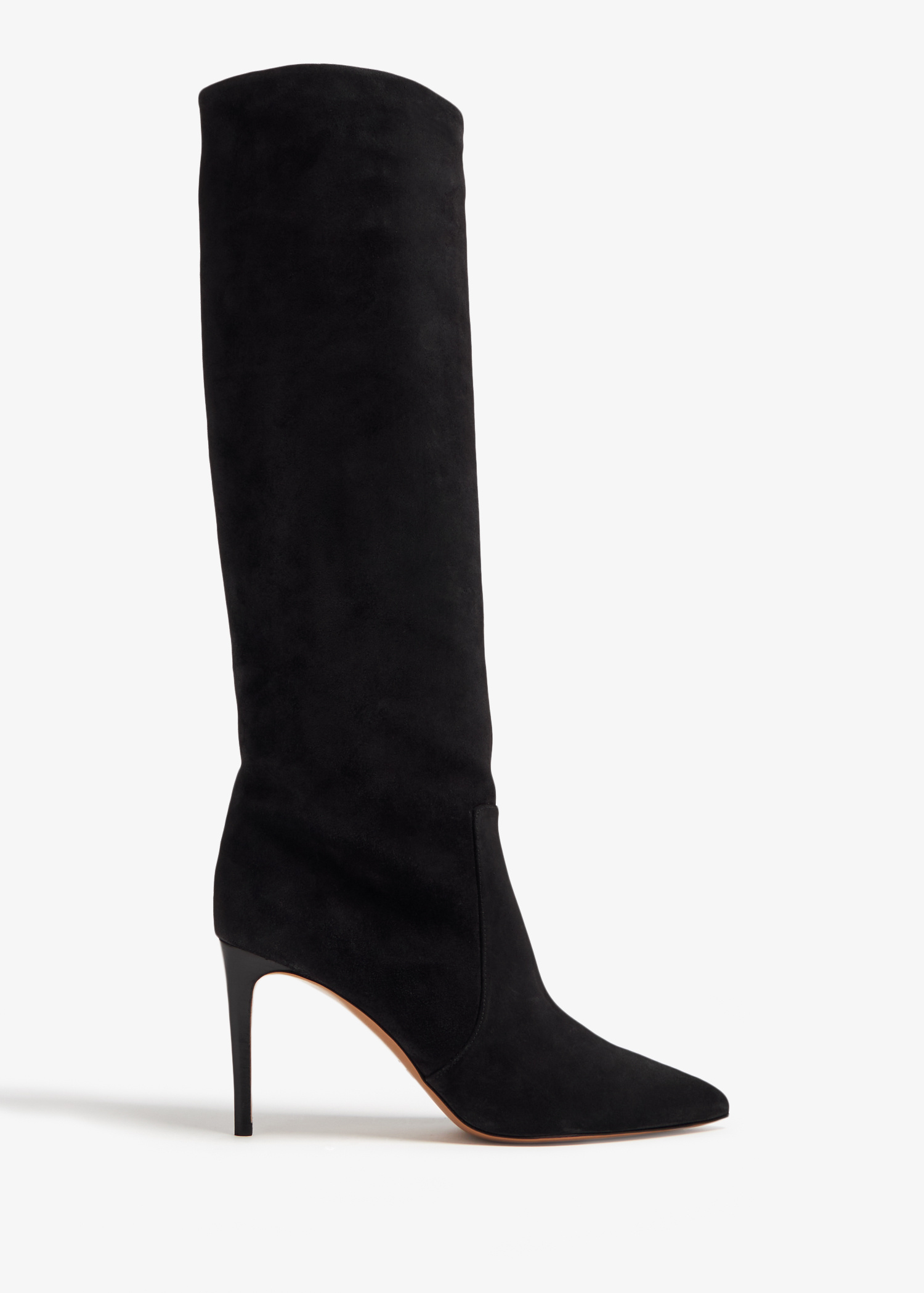 Paris Texas Suede stiletto boots for Women - Black in UAE