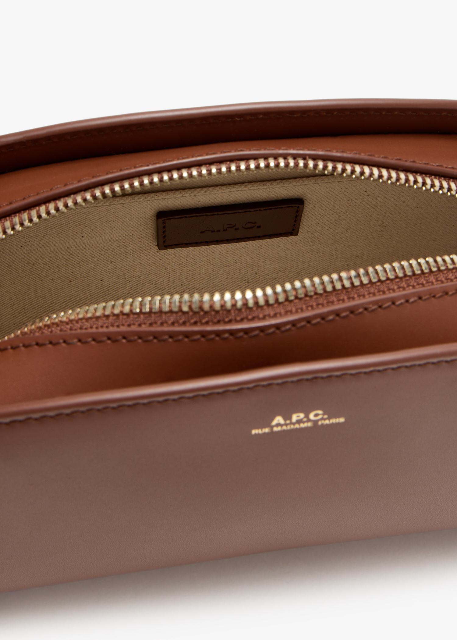 A.P.C. Demi-Lune shoulder bag for Women - Brown in USA | Level Shoes