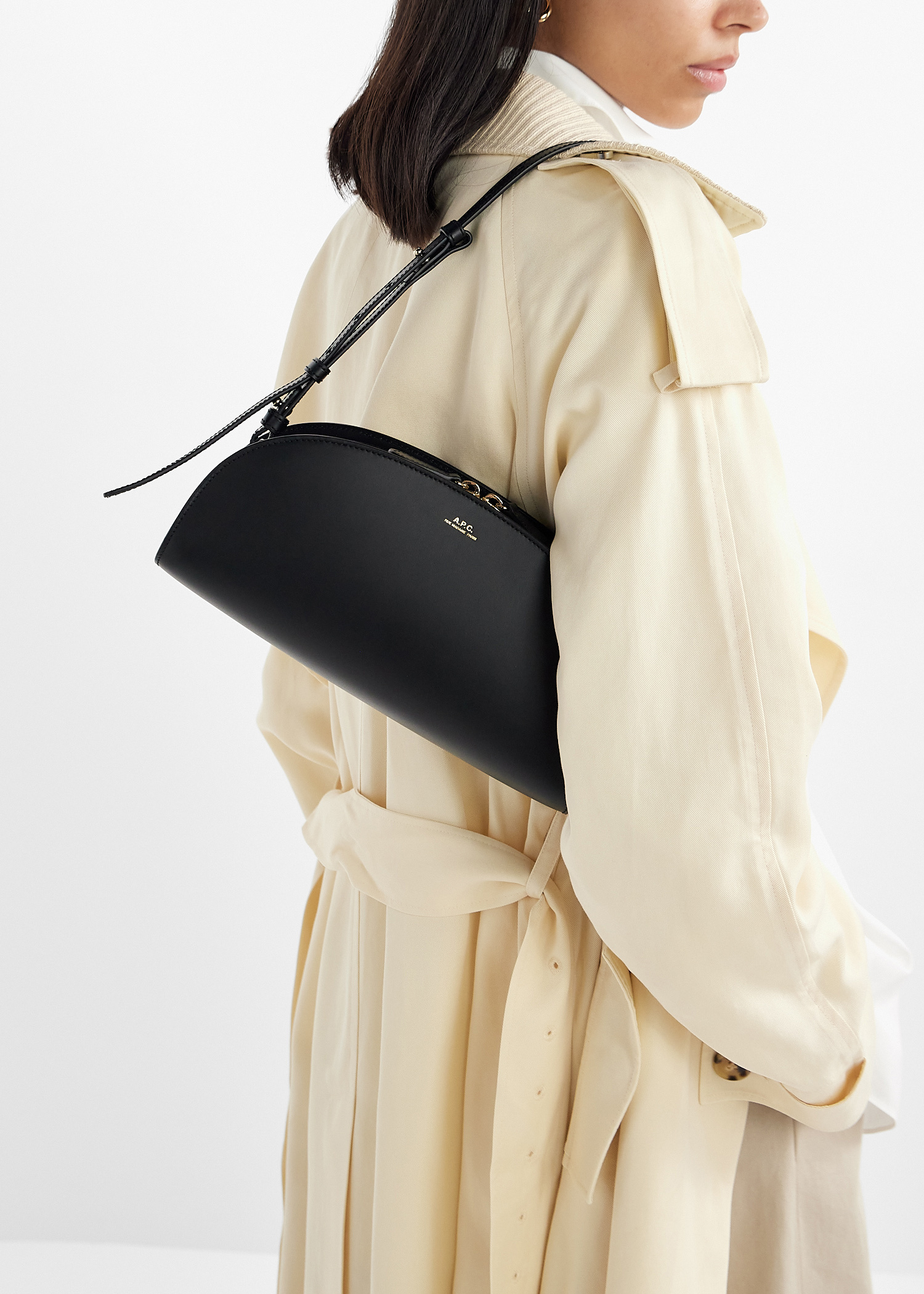 A.P.C. Demi-Lune shoulder bag for Women - Black in UAE