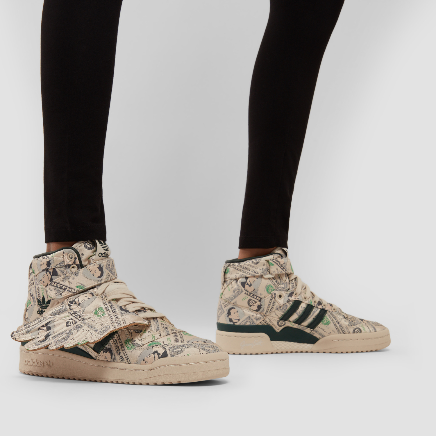 adidas x Jeremy Scott Forum Wings 1.0 Money sneakers for