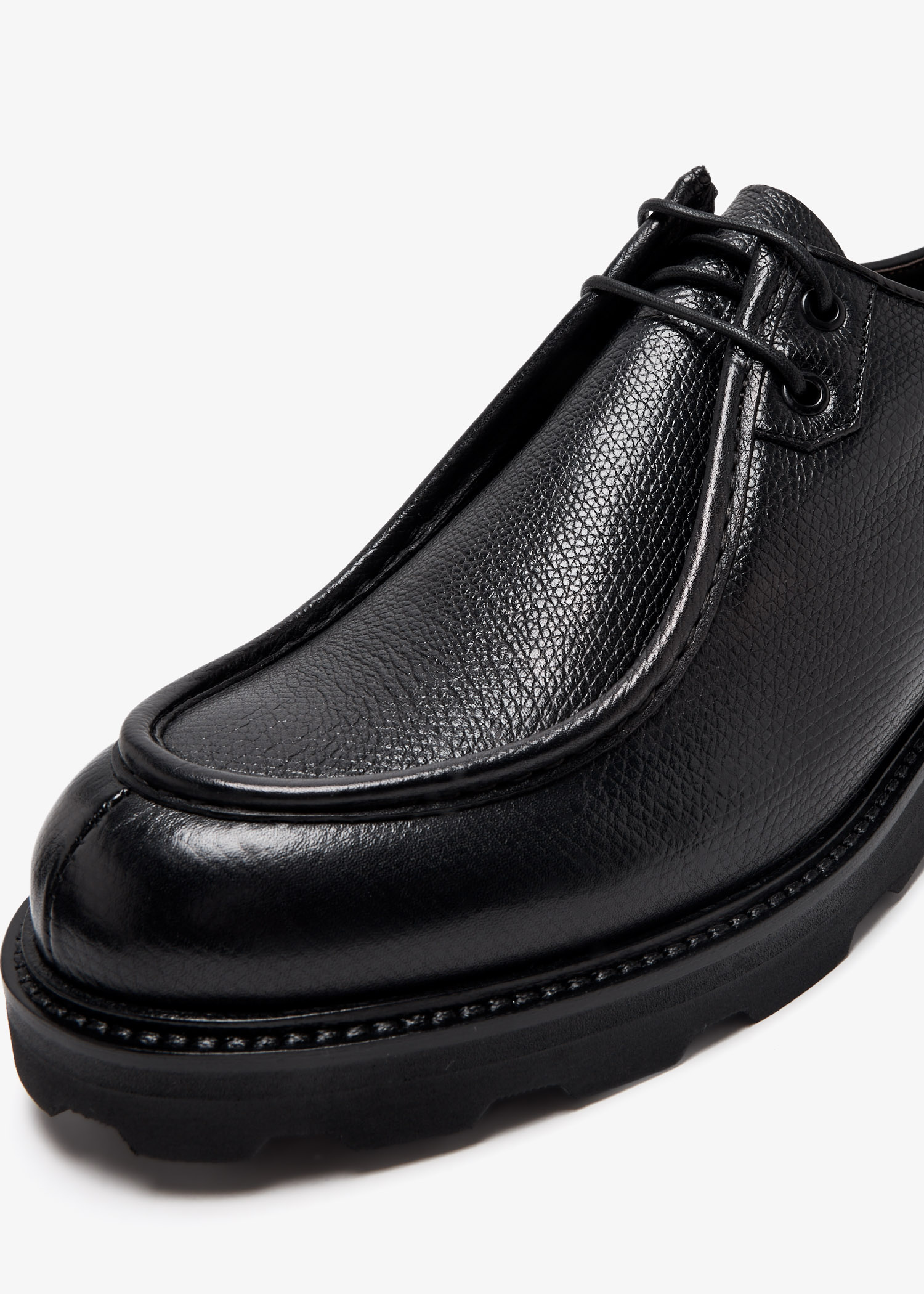 NEW BRIONI men\'s apron toe derby dress shoes in reseda Brioni Apron derby shoes for Men - Black in USA | Level Shoes main image 4