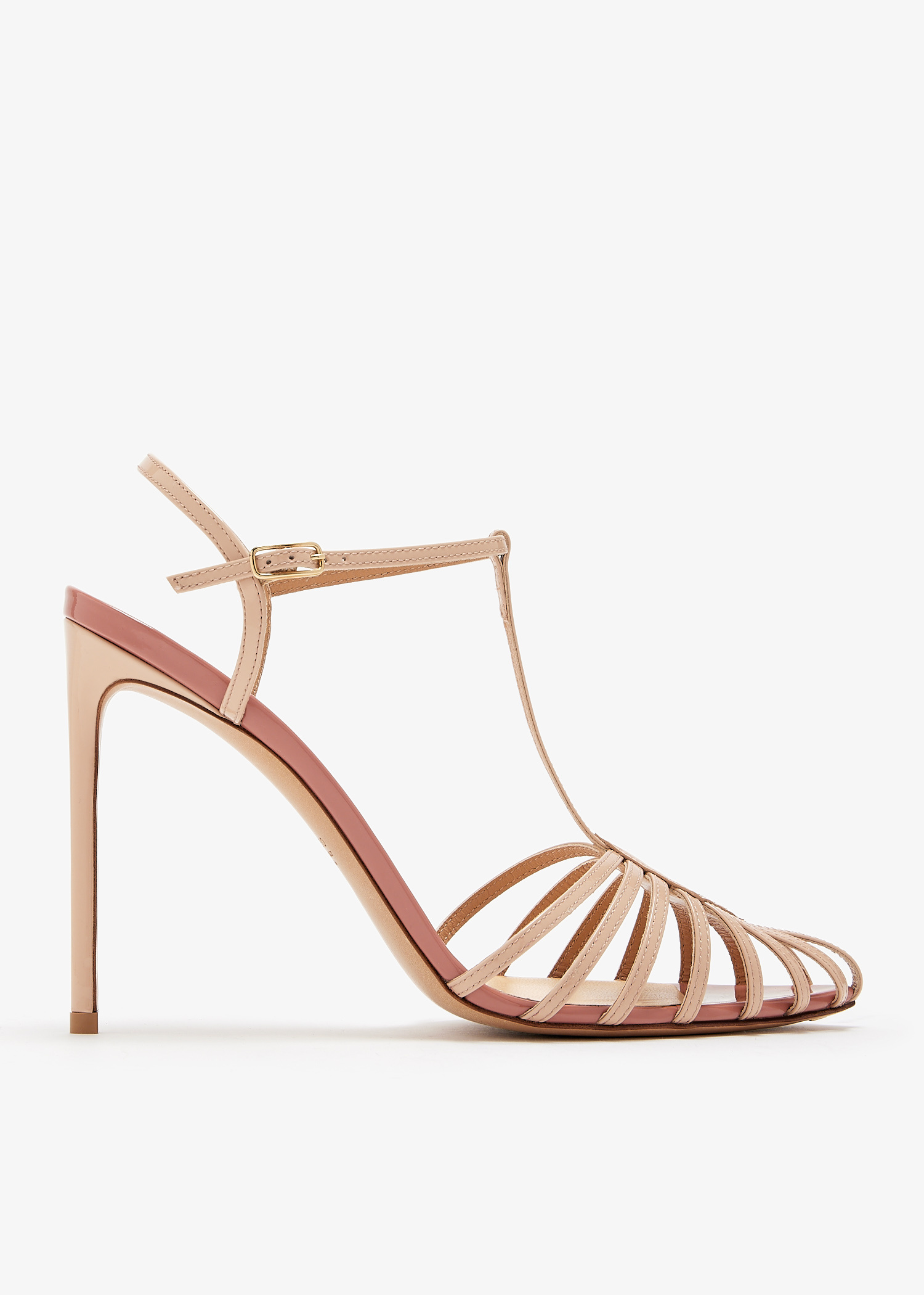 シューズ・サンダルその他 FRANCESCO RUSSO Woman Heeled sandals Black R1S956N200 300 Francesco Russo – T-Strap Sandal – Black | Carla Saint-Barth