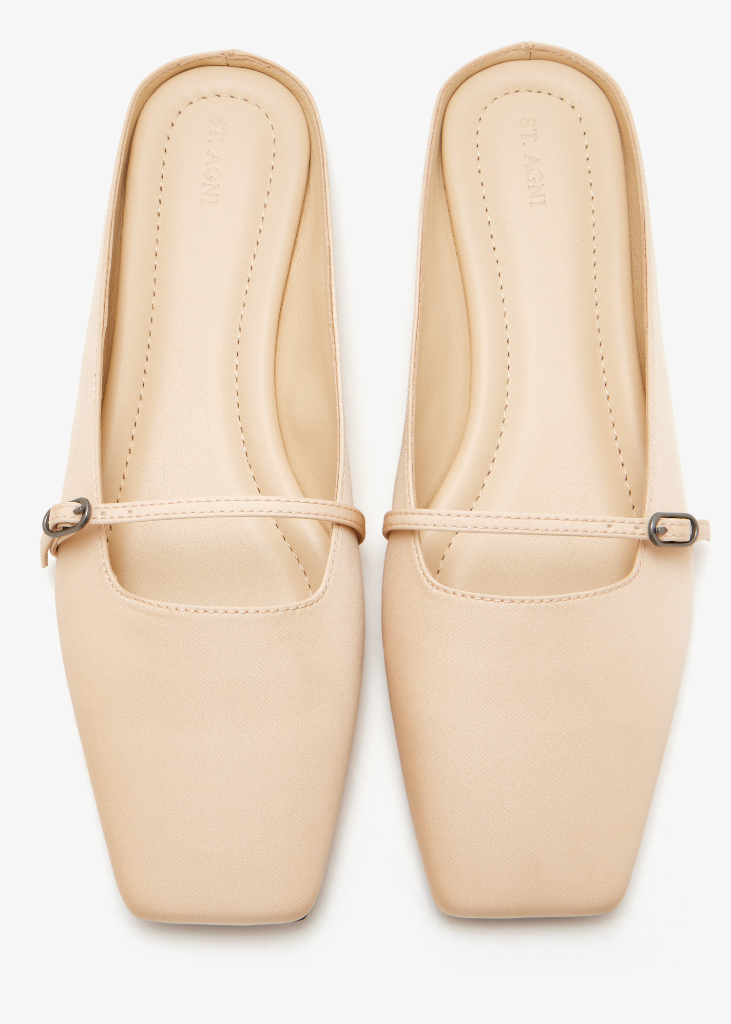 St Agni Plié mules for Women - Cream in USA | Level Shoes