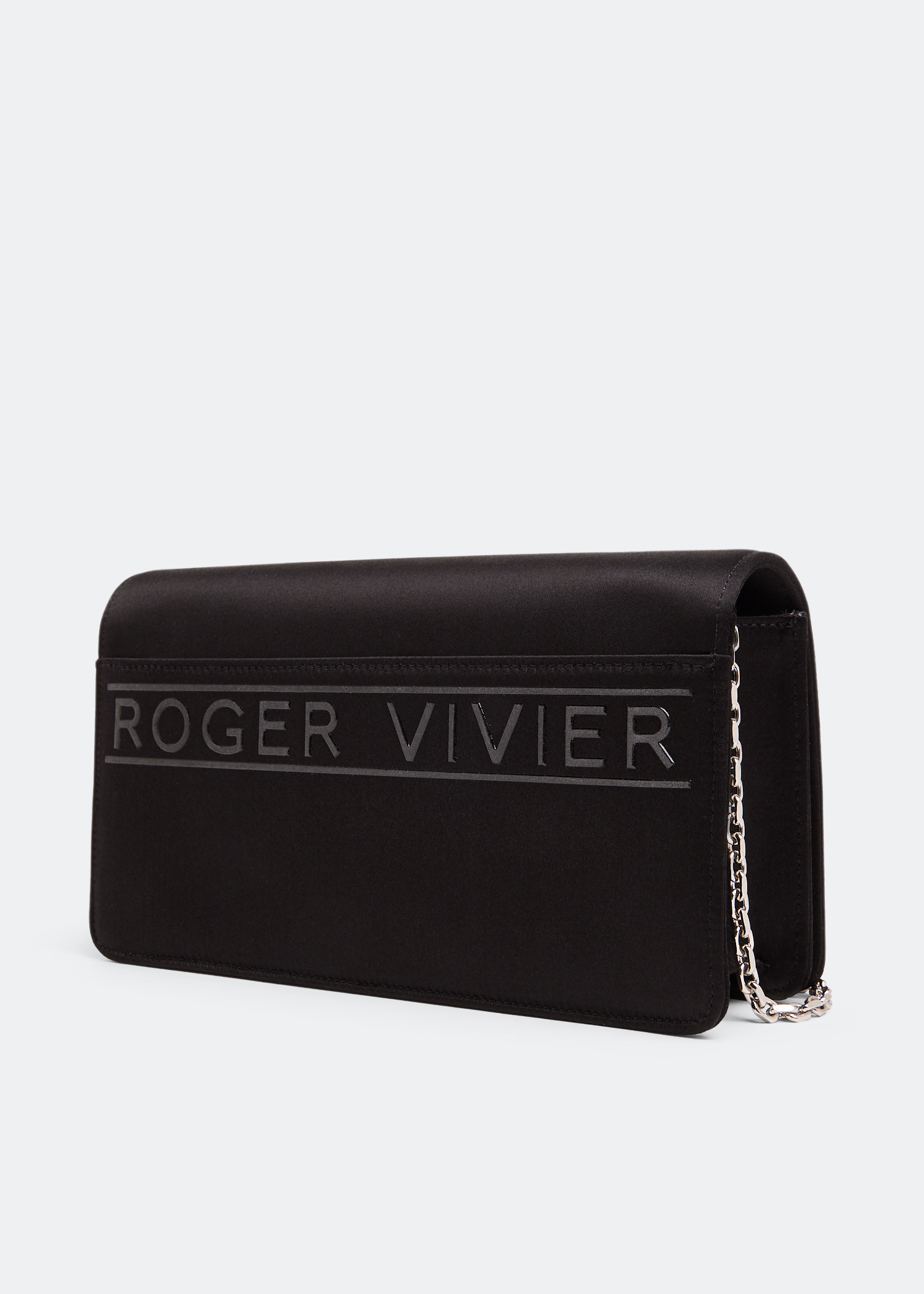 ROGER VIVIER VIV CHOC ミニバッグ Viv' Choc Mini Bag in leather Black Woman