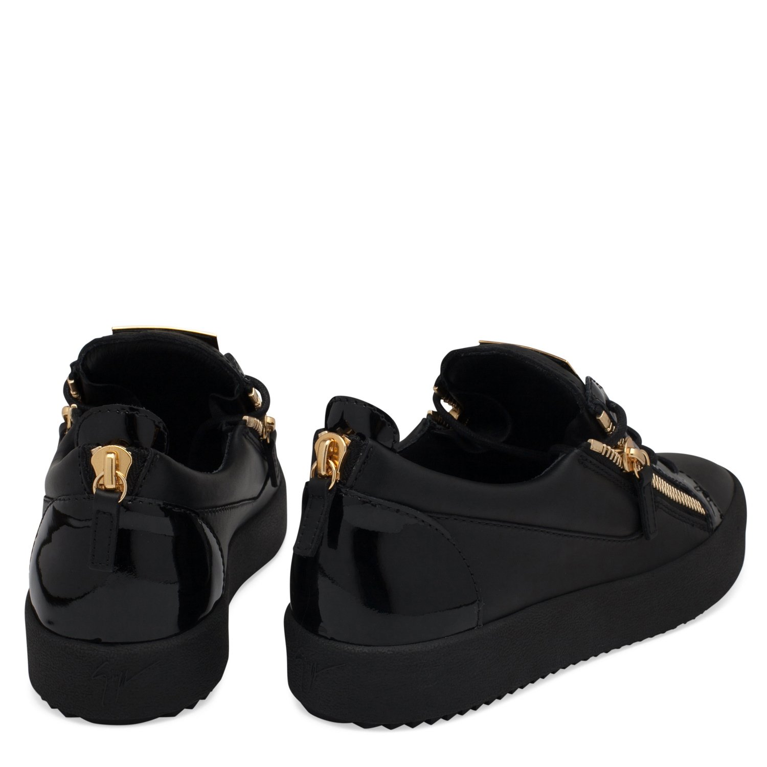 Giuseppe Zanotti Leather sneakers for Men - Black in USA | Level Shoes