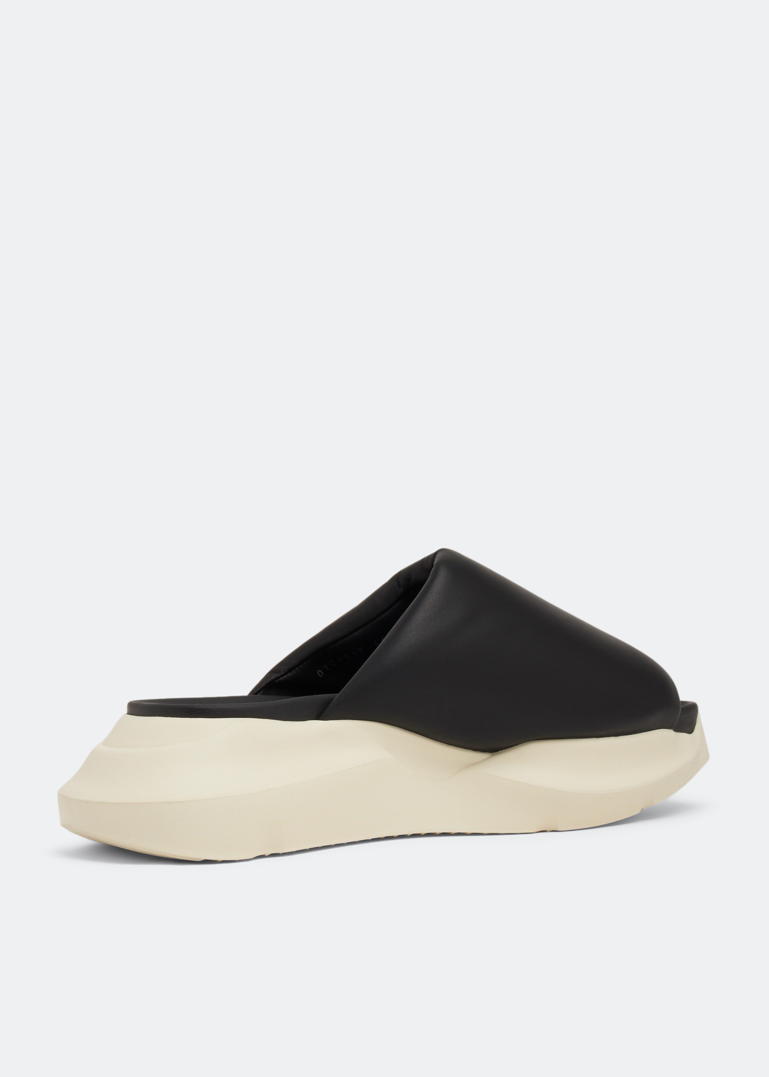 靴 rick owens geth guffer slide Rick Owens Women's Geth Puffer Slide Sneakers in Black Rick