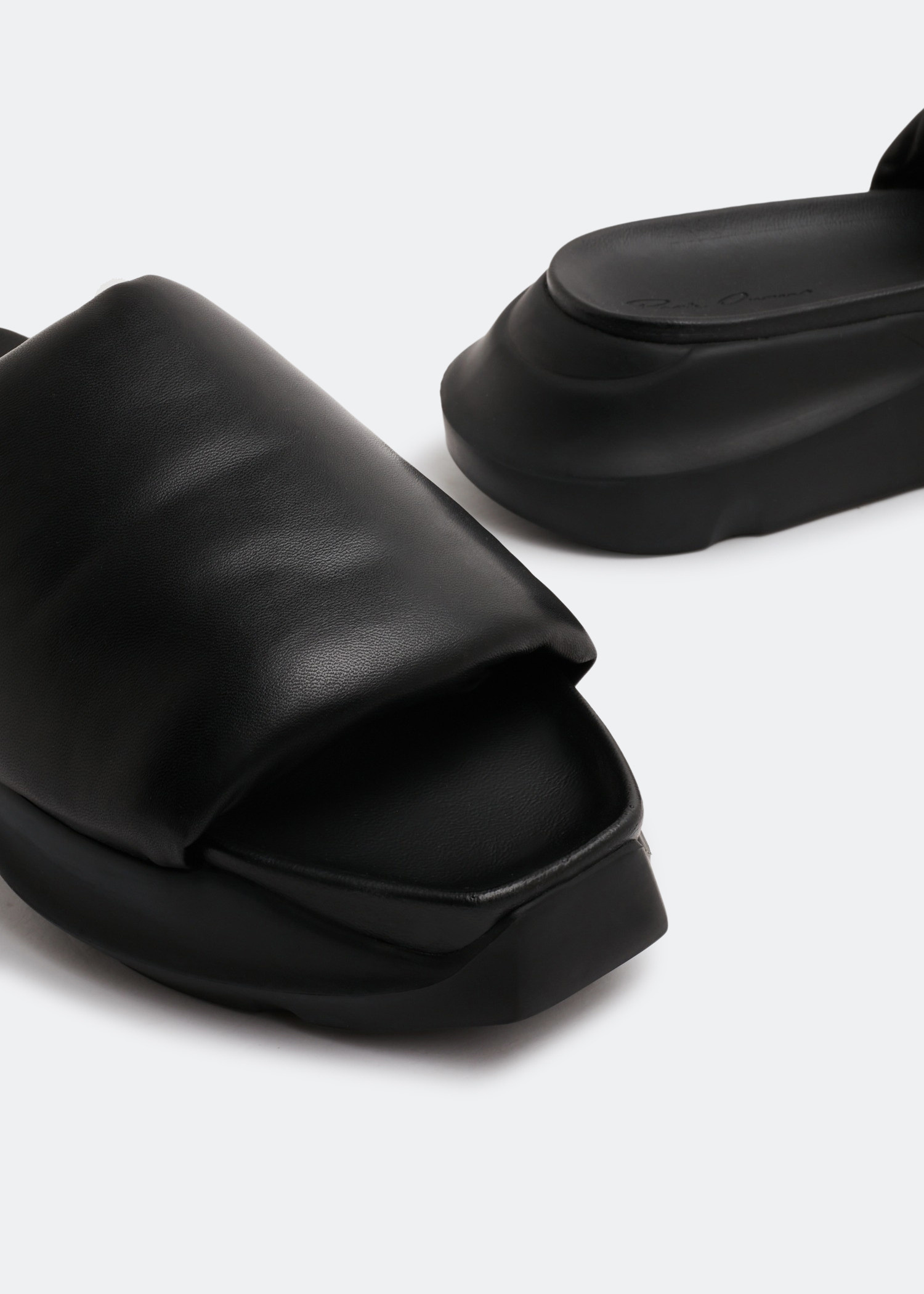 関送込【RICK OWENS】GETH Sandal Puffer Slide Rick Owens Geth puffer slides for Men - Black in UAE | Level