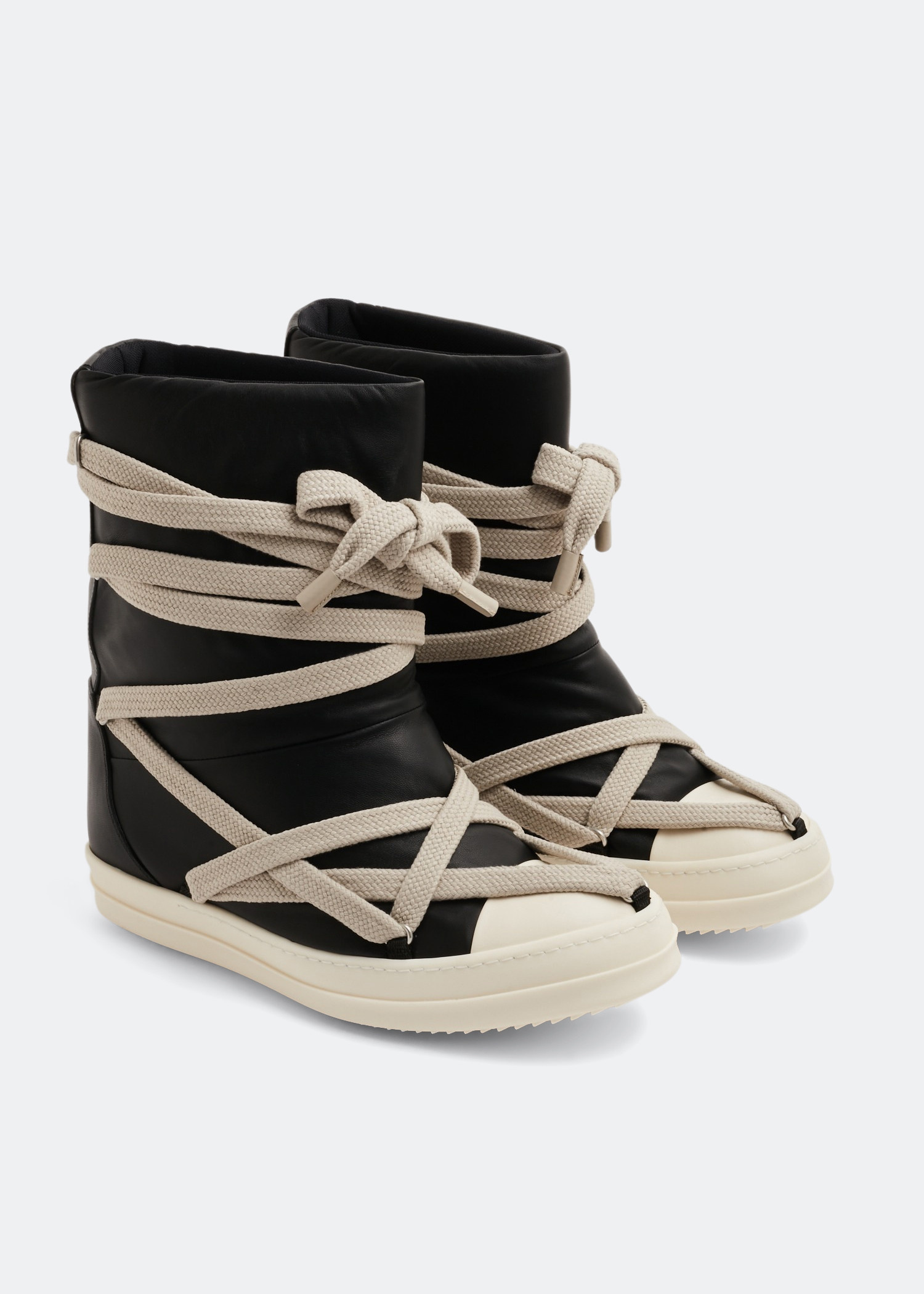 Rick Owens Jumbo puffer boots for Men - Black in USA | Level Shoes