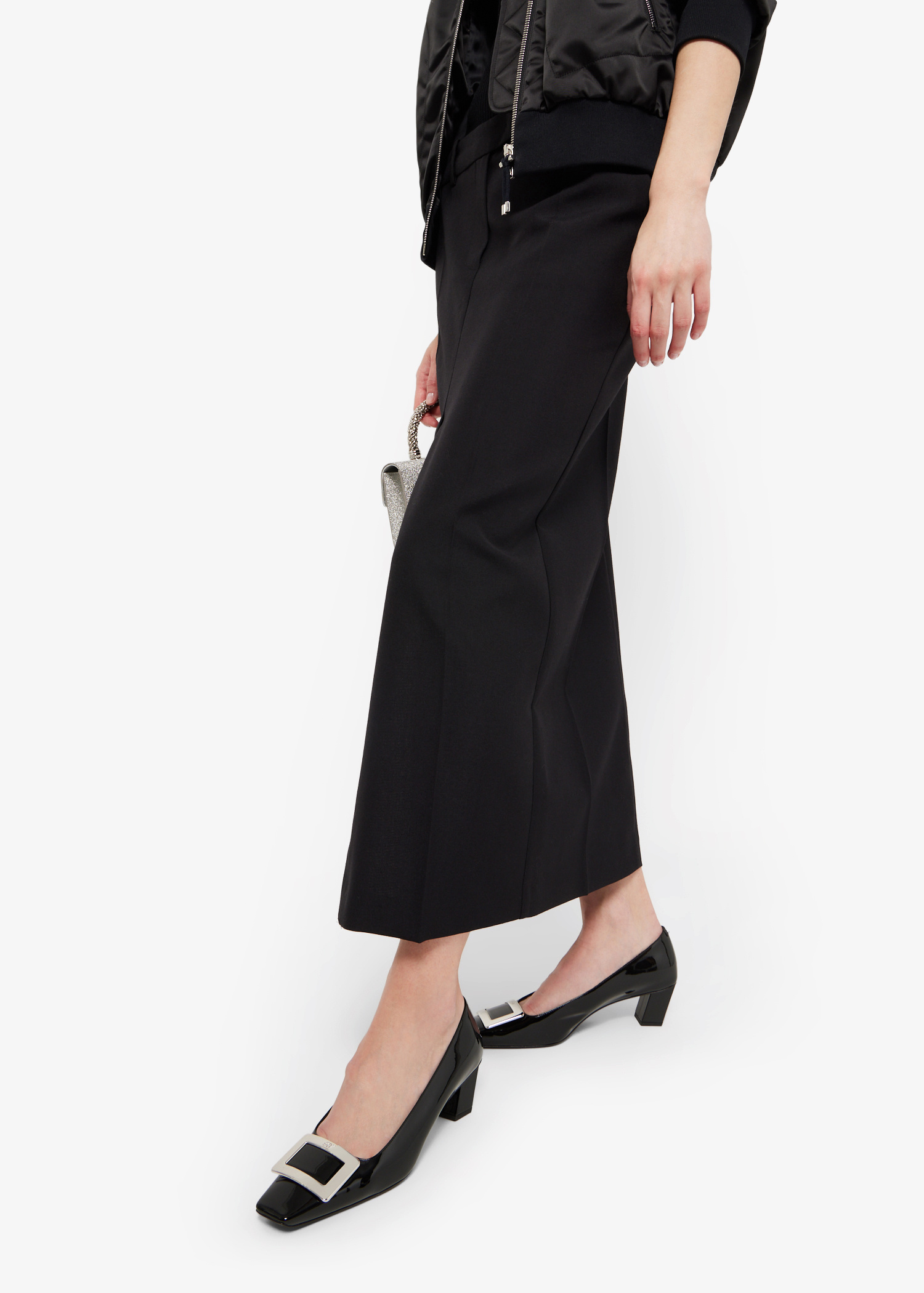 Roger Vivier べっ甲柄バックルフラットシューズ 36 1/2 Belle Vivier Pumps in patent leather Off White Woman