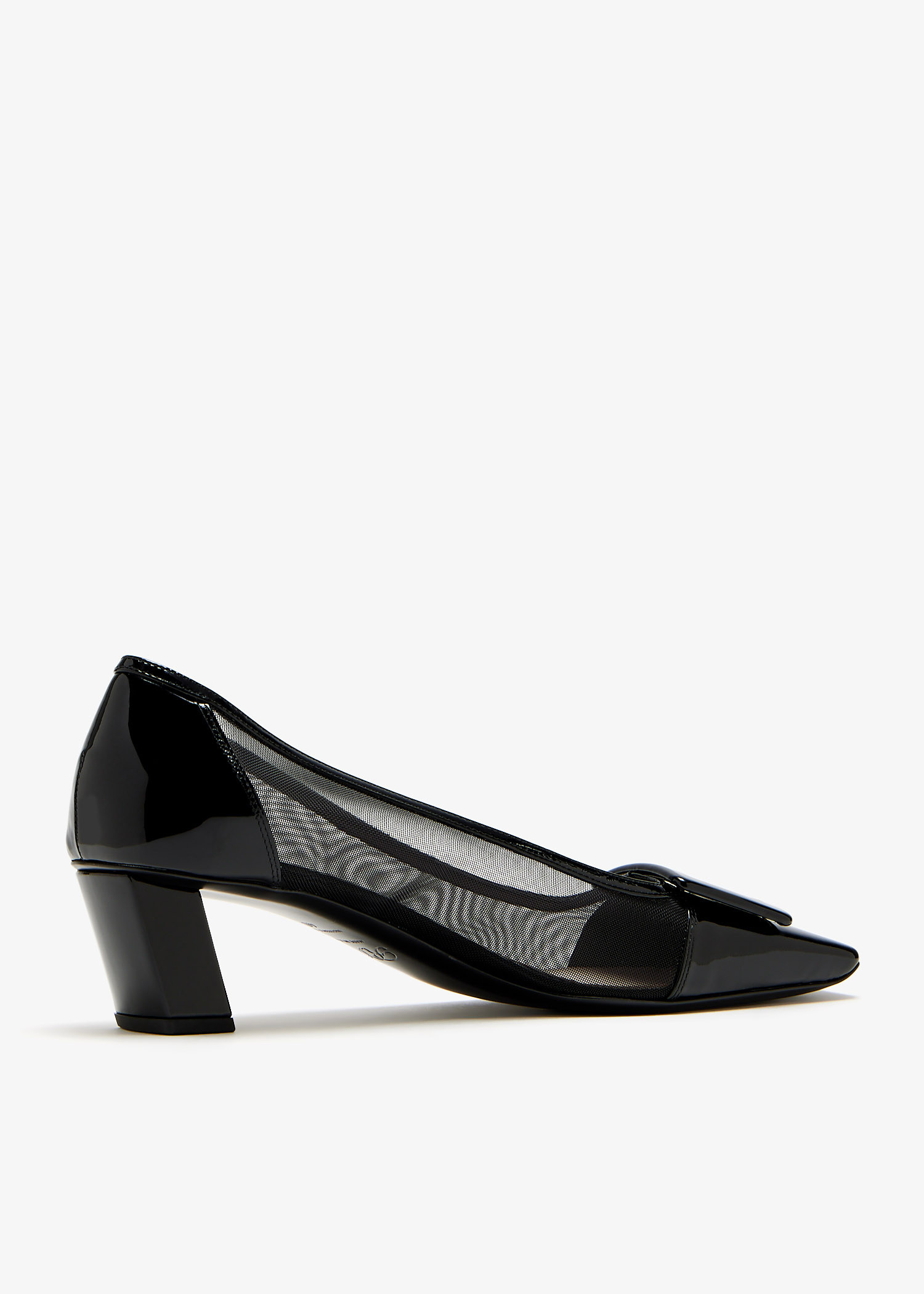 パンプス ROGER VIVIER BELLE VIVIER BLACK SUEDE DECOLLETES Très Vivier Pumps in patent leather Black Woman