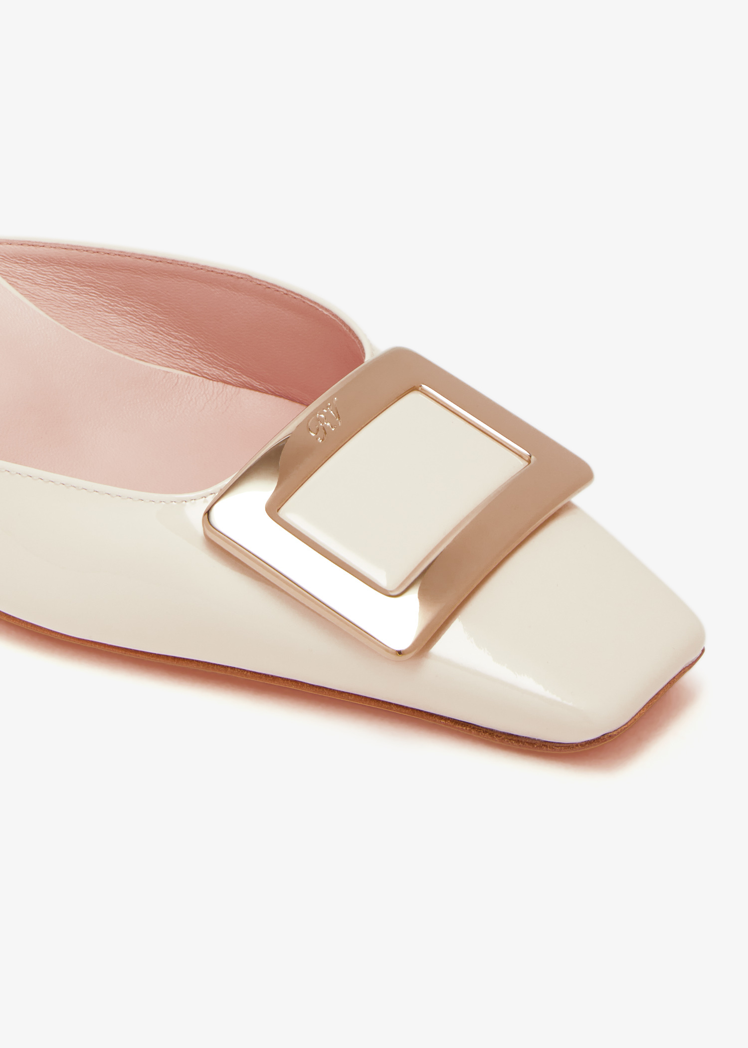Roger Vivier Belle Vivier mules for Women - Cream in UAE Roger Vivier Belle Vivier mules for Women - Cream in UAE