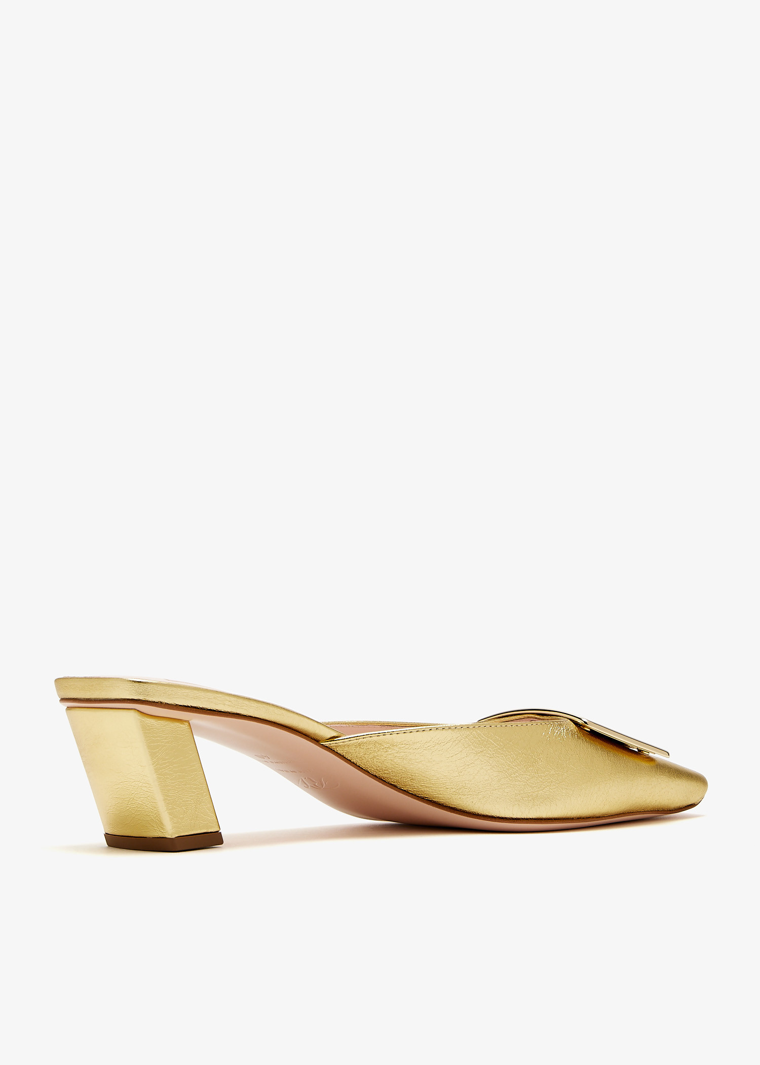 ROGER VIVIER BELLE VIVIER ミュール Belle Vivier Mules in patent leather Off White Woman