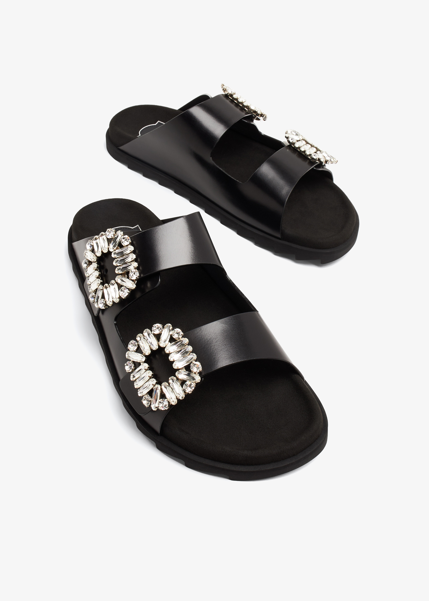 Roger Vivier Slidy Viv' strass buckle sandals for Women