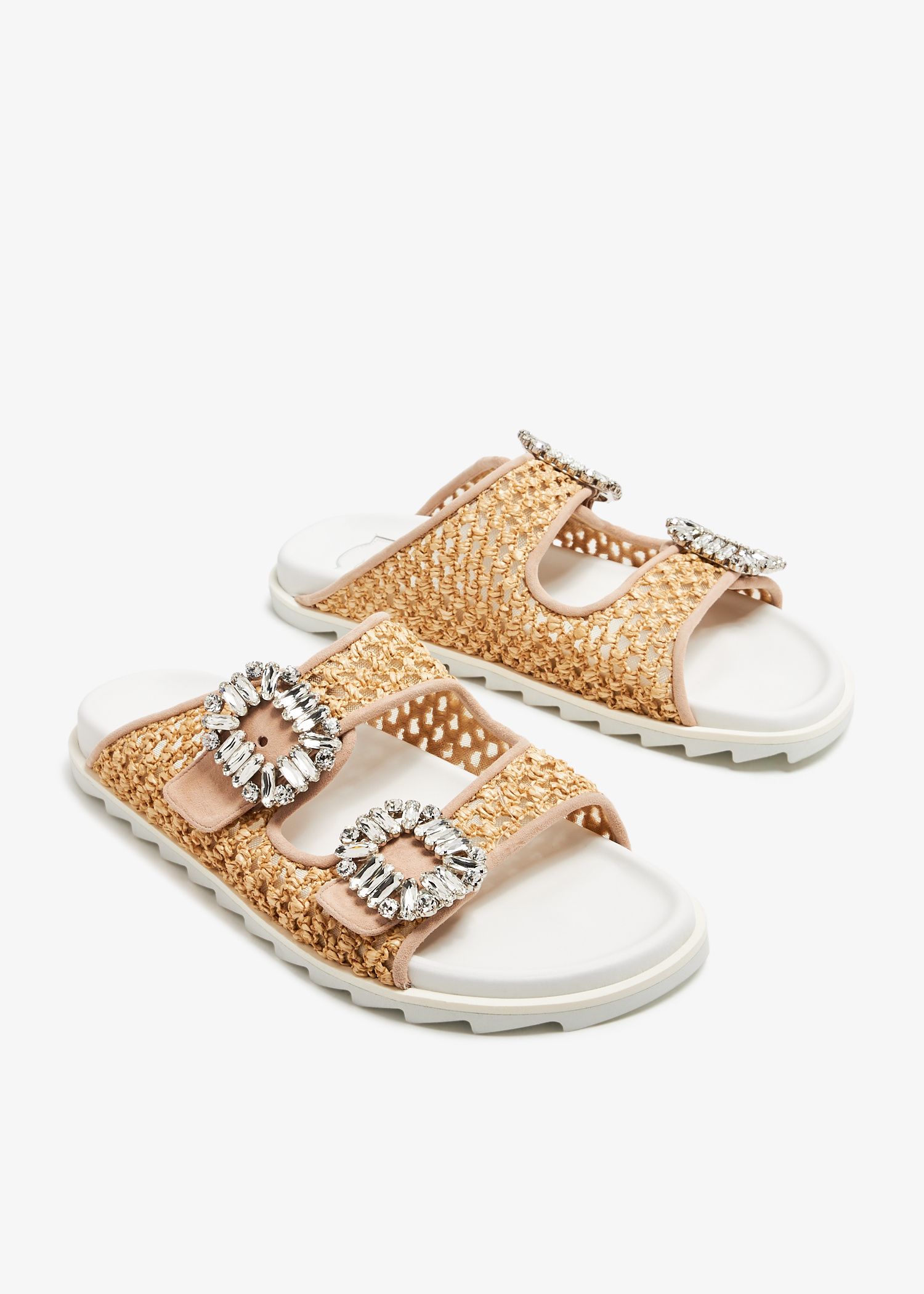 Roger Vivier Slidy Viv' strass buckle sandals for Women