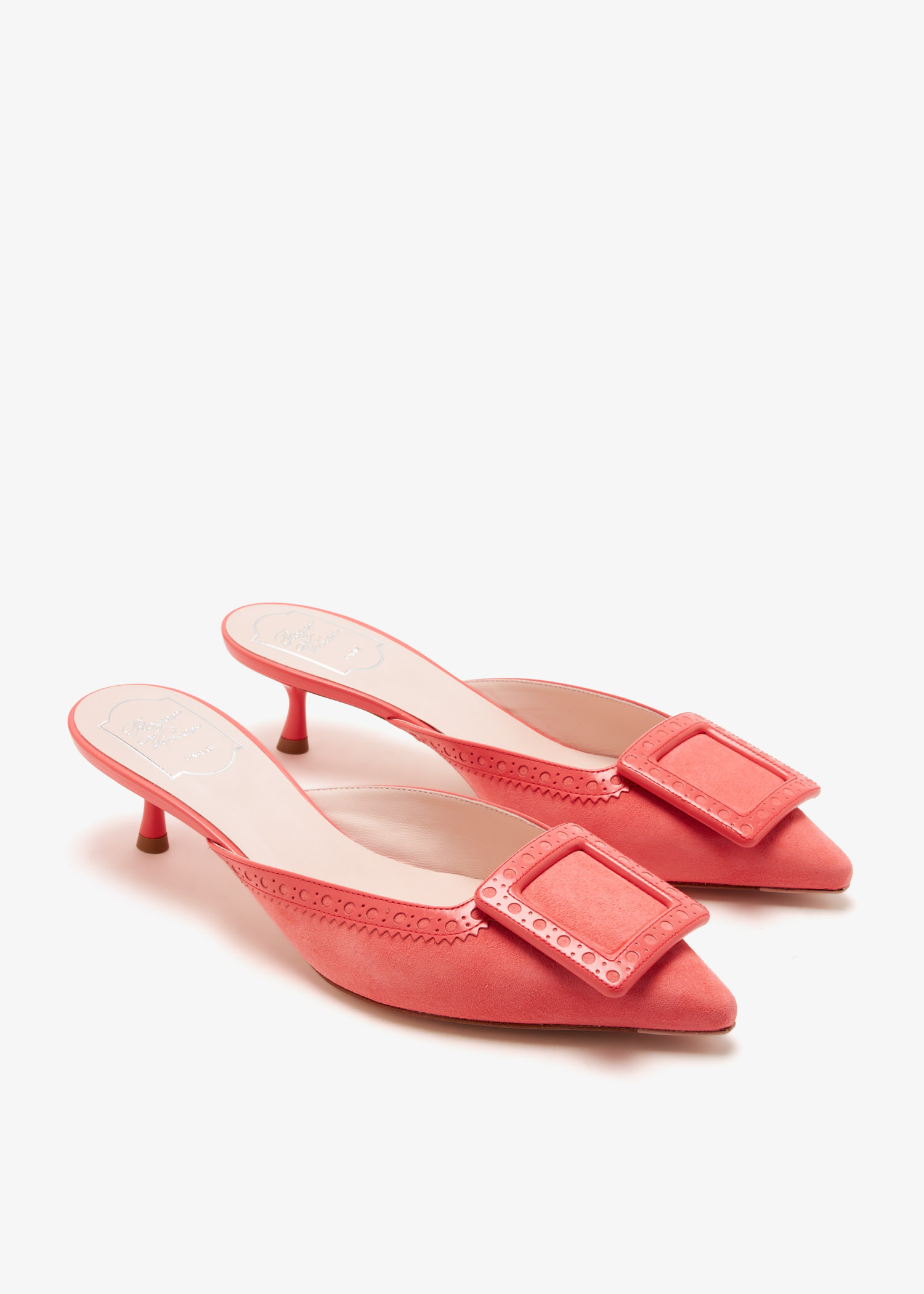 一目惚れ級【Roger Vivier】スエード ジュートソール ミュール ミュール | Roger Vivier