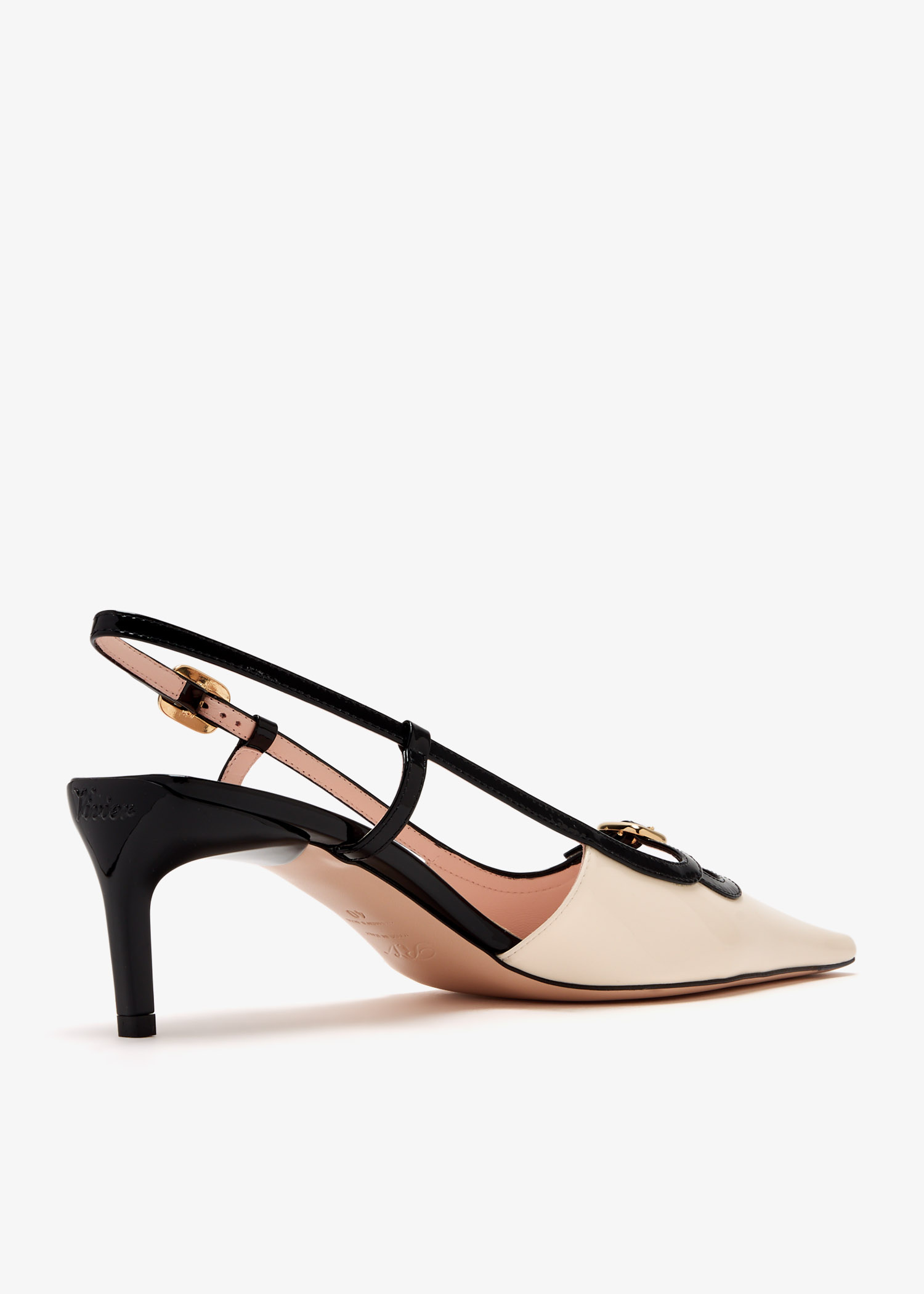 【関税込み】ROGER VIVIER 'Viv' Canard' slingbacks Roger Vivier | Viv Canard 55 black slingbacks | Savannahs
