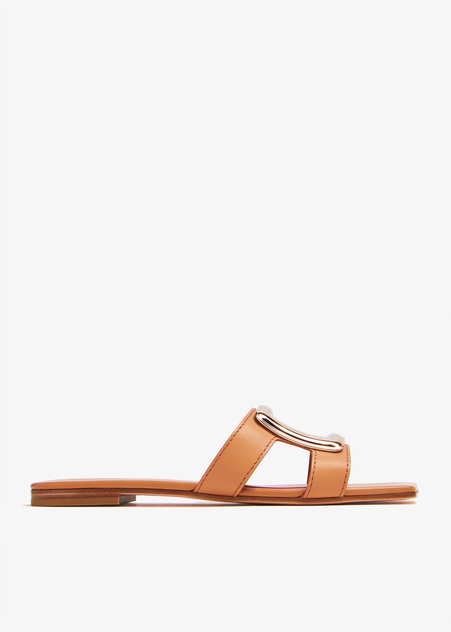 サンダル・ミュール ROGER VIVIER BROWN LEATHER VIV BY THE SEA SANDALS Viv' By The Sea leather thong sandals in brown - Roger
