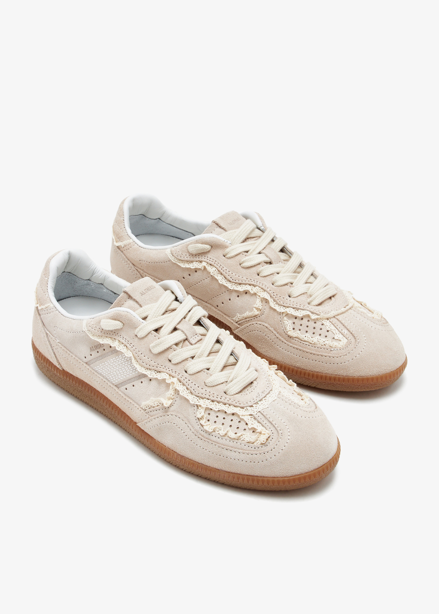 ALOHAS TB490 Crochet sneakers for Women - Cream in UAE