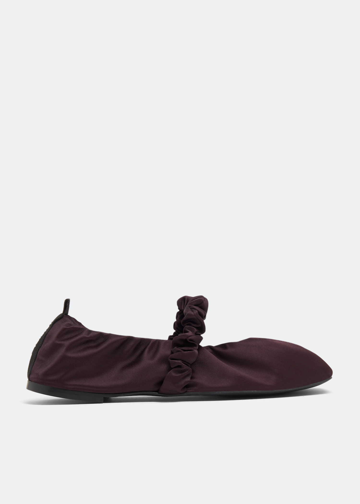 靴 GANNI Scrunchle Ballerina SugarPlum 38 Ganni Scrunchie ballerinas for Women - Burgundy in UAE