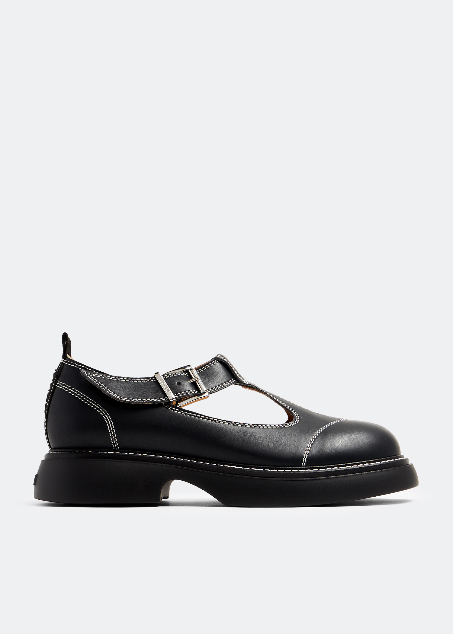 Ganni Everyday Buckle Mary Jane shoes for Women - Black in USA