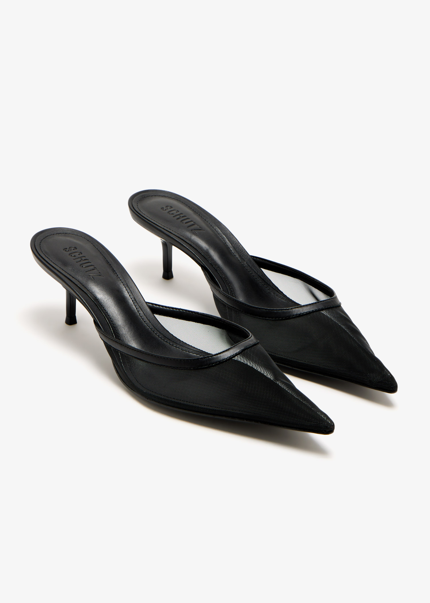 Studio Doe 2 ways Pointed Mules ブラック OTERN Mule Black - Silent D