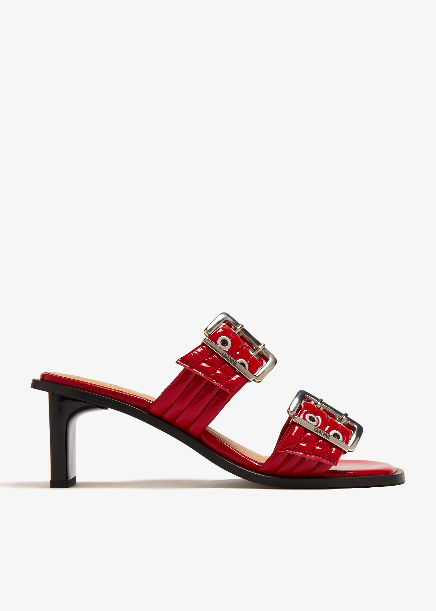 Ganni Feminine Buckle sandals for Women - Red in Oman