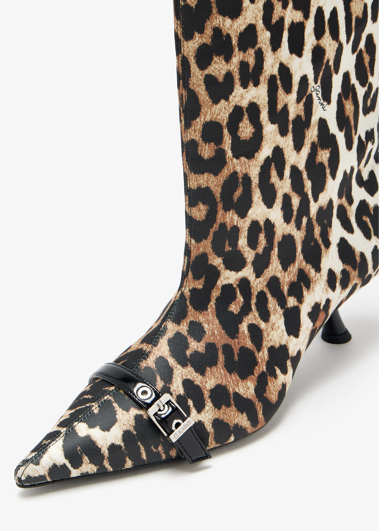 ブーツその他 Ganni Leopard ankle boots Ganni Leopard Eyelets high-shaft boots for Women - Animal
