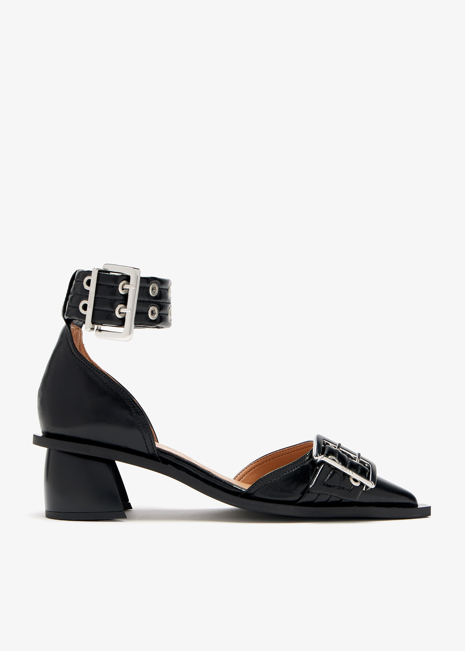 シューズ・サンダルその他 GANNI Woman High heel shoes Black S3009 099 Black Soft Bow Slingback Pumps | GANNI (Global)