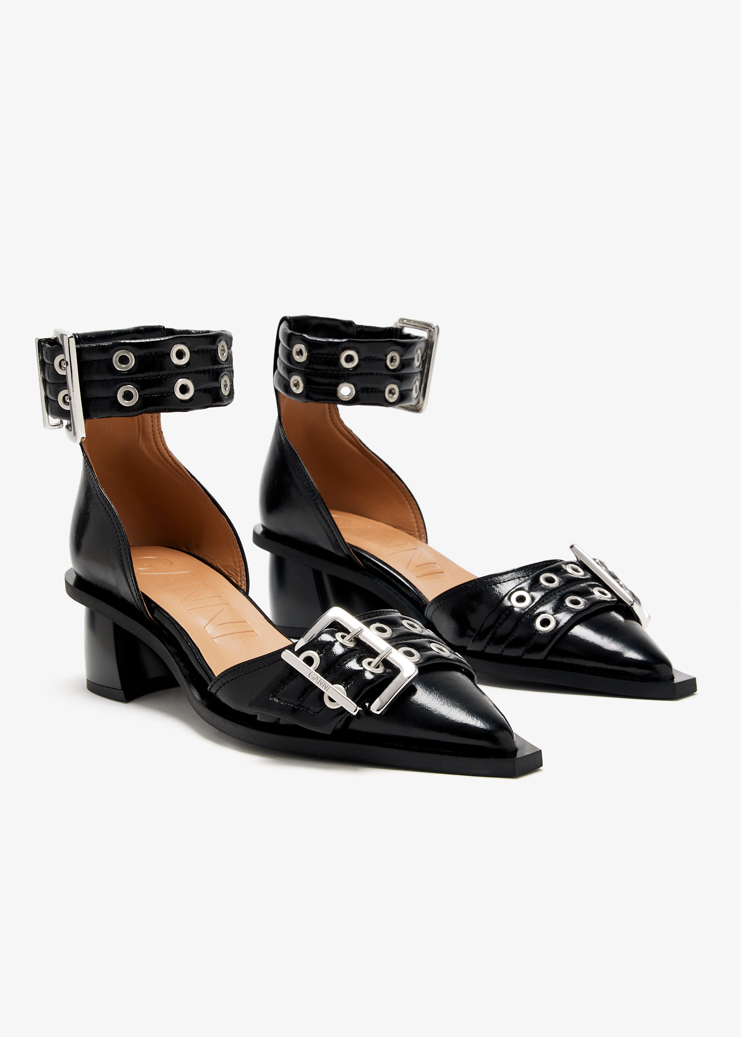 Ganni Feminine Buckle pumps for Women - Black in UAE | Level