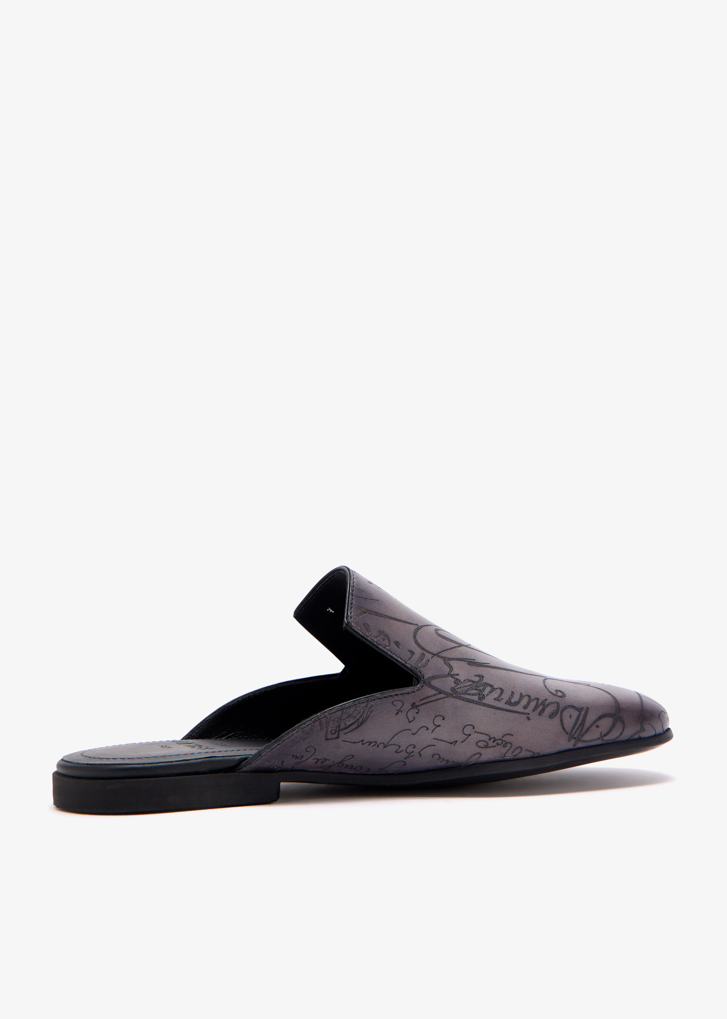 Berluti Cyrus Oman leather slippers for Men - Grey in KSA | Level Berluti Cyrus Oman leather slippers for Men - Grey in KSA | Level