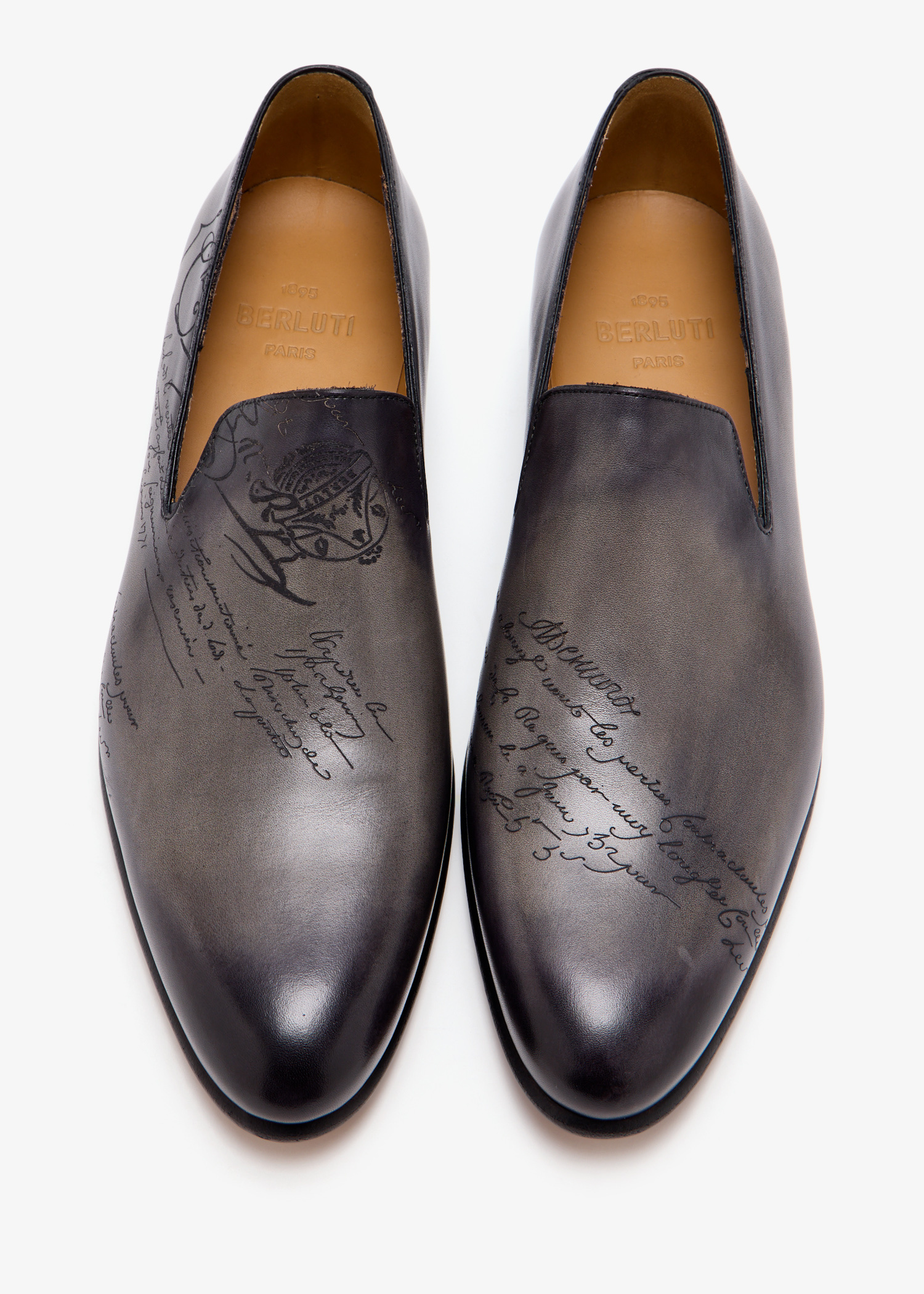 【美品】Berluti Cursive Galet Scritto Loafer Cursive Galet Scritto Leather Loafer | Berluti US