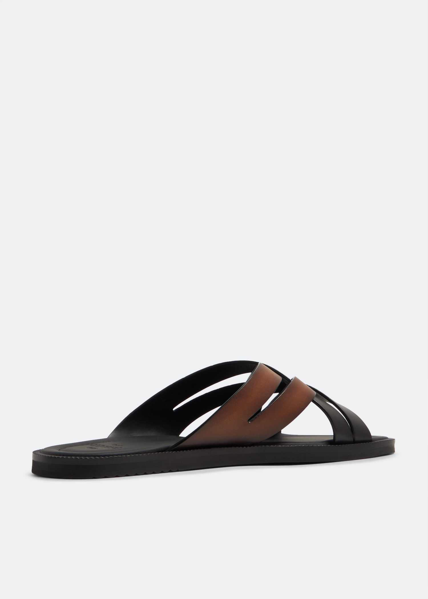 Berluti Sifnos Scritto sandals for Men - Black in UAE