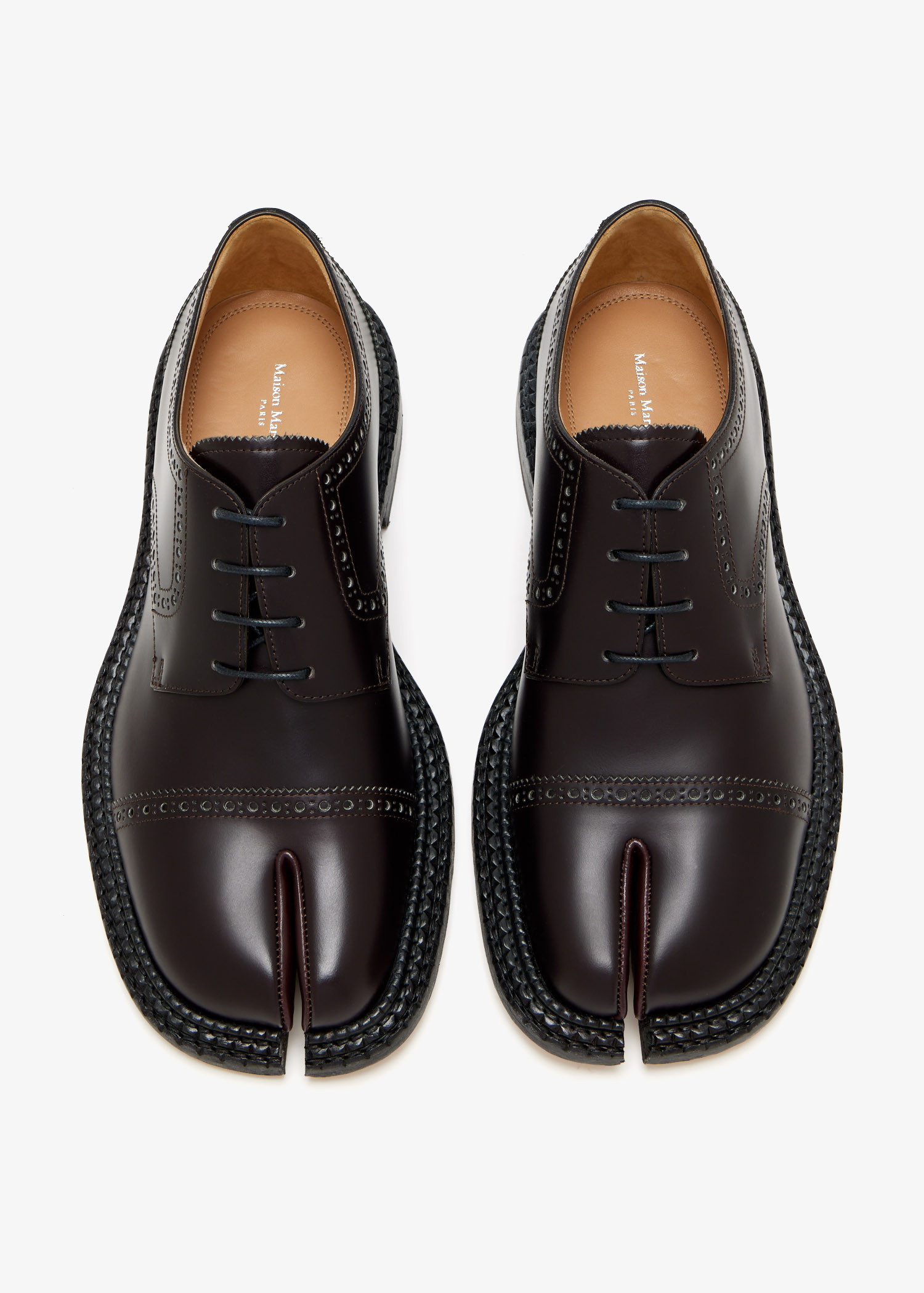 Maison Margiela Tabi City lace-up shoes for Men - Brown in KSA