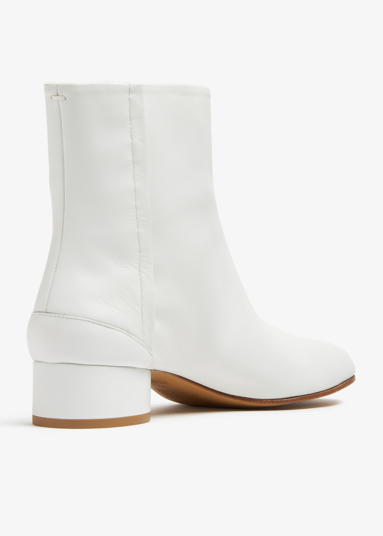 ロングブーツ MAISON MARGIELA White Leather Tabi Ankle Boots White Leather `Tabi` Ankle Boots Maison Margiela - Vitkac Canada