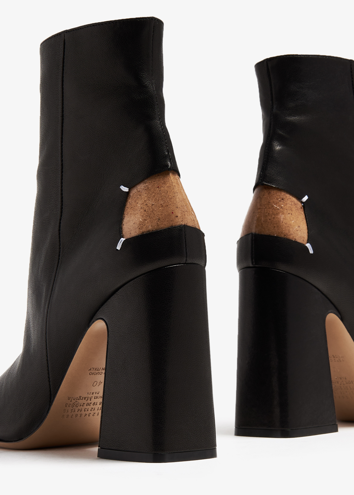 Maison Margiela 【Tori】 Maison Margiela Four stitches décortiqué boots for Women - Black