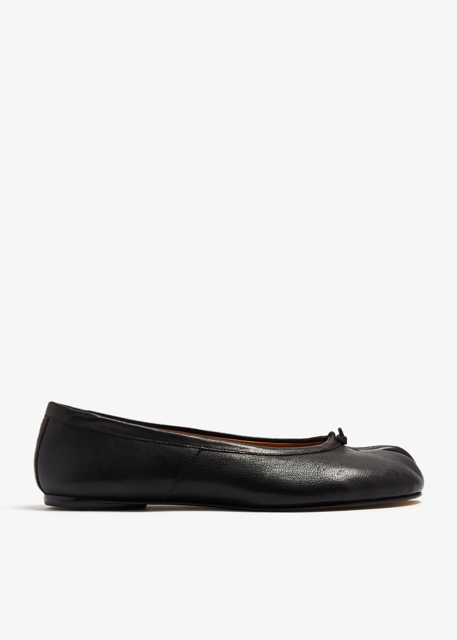 靴 Maison Margiela/ tabi ballet shoes Maison Margiela Tabi New Leather Ballerina Shoes | Black