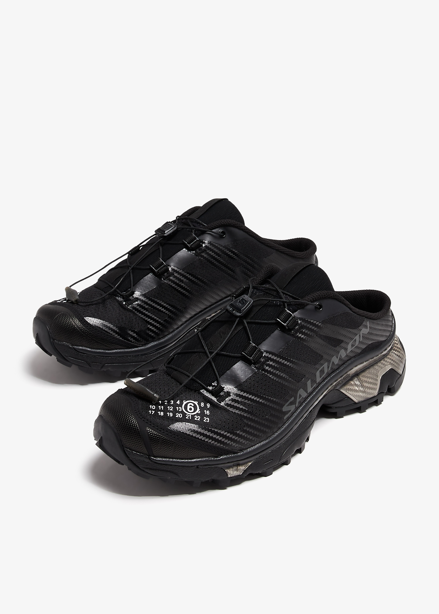 靴 MM6XT-4 MULE SALOMON SNEAKERS Salomon XT-4 Mule MM6 Maison Margiela Black Men's