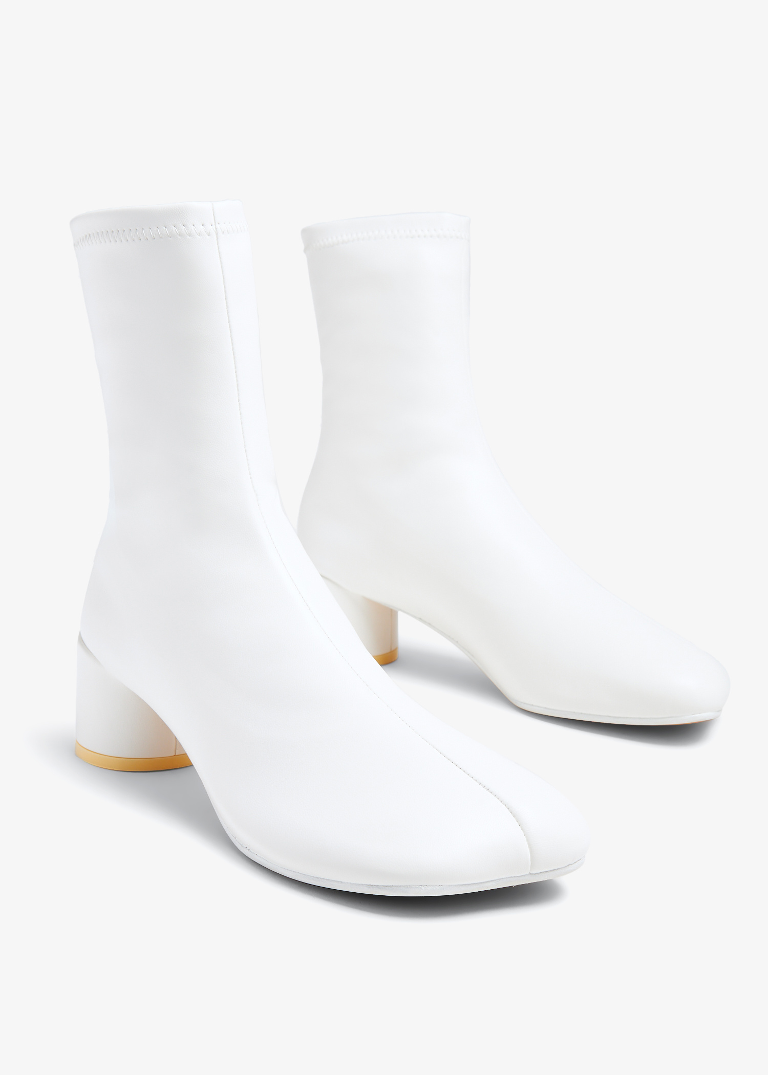 MM6 Anatomic stretch ankle boots for Women - White in UAE | Level