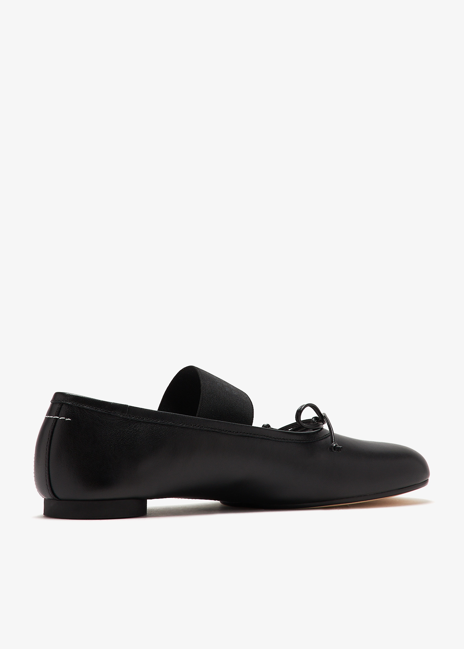 バレエシューズ Mm6 Anatomic Ballerina In Satin MM6 Maison Margiela Black Satin Anatomic Ballerina Shoes