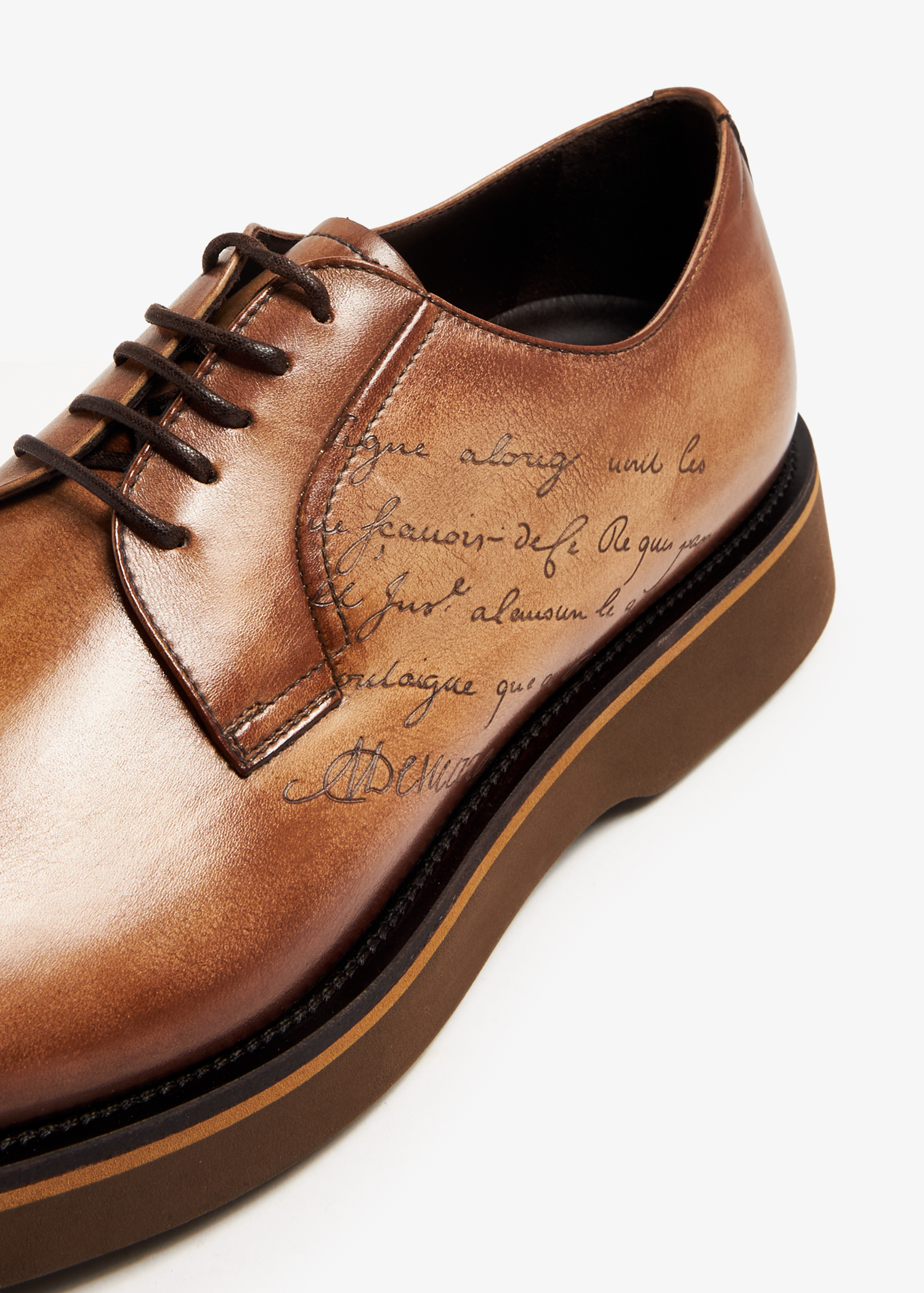 Berluti Alessio Derby shoes for Men - Brown in UAE | Level Shoes