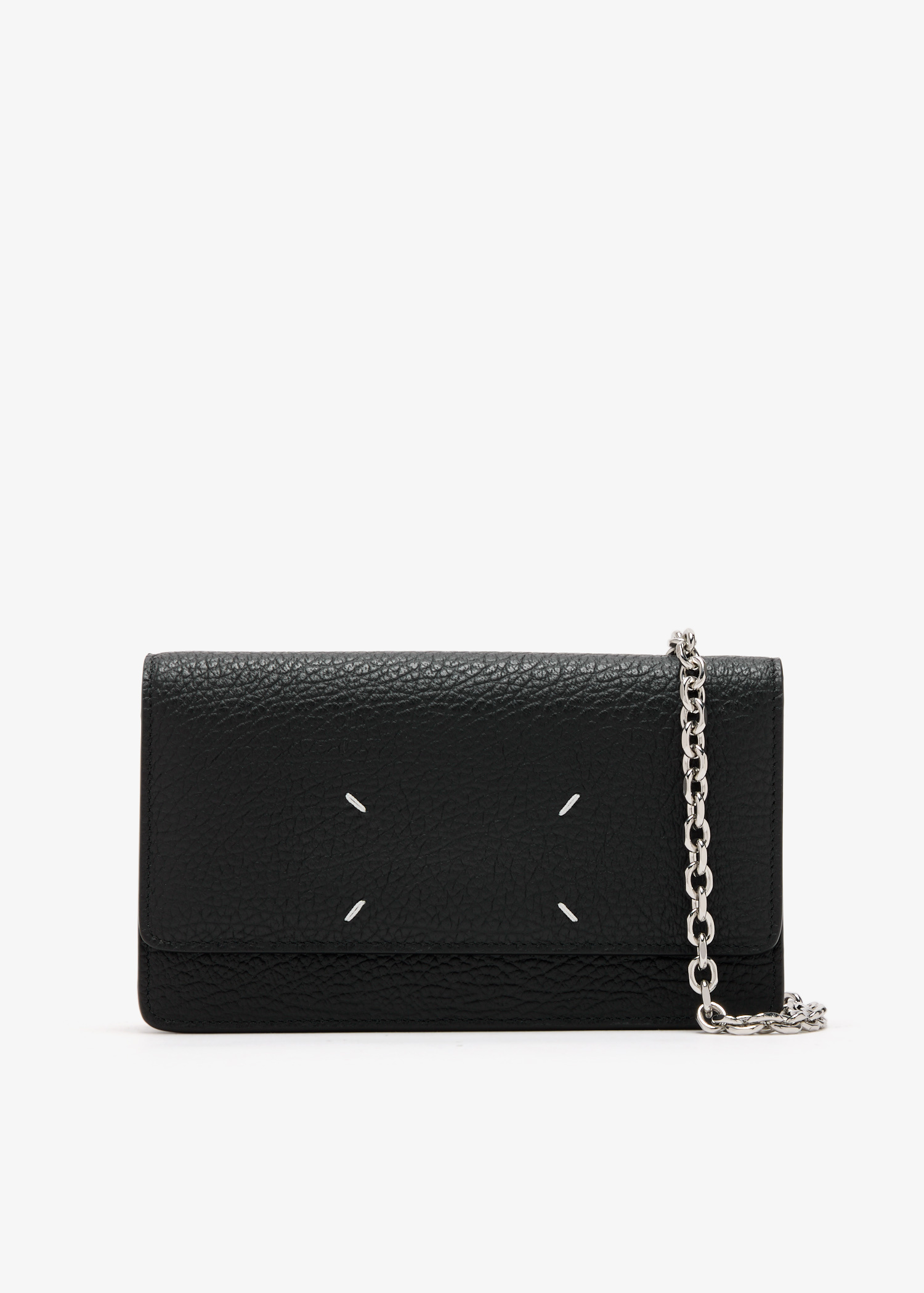 Maison Margiela Four stitches chain wallet for Women - Black
