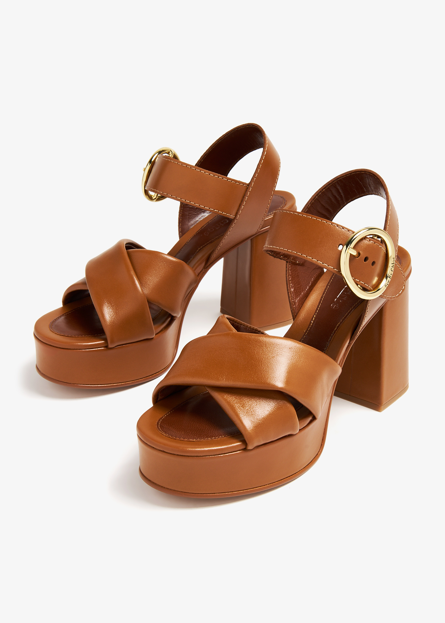 See By Chloé Lyna heeled sandals for Women - Brown in UAE