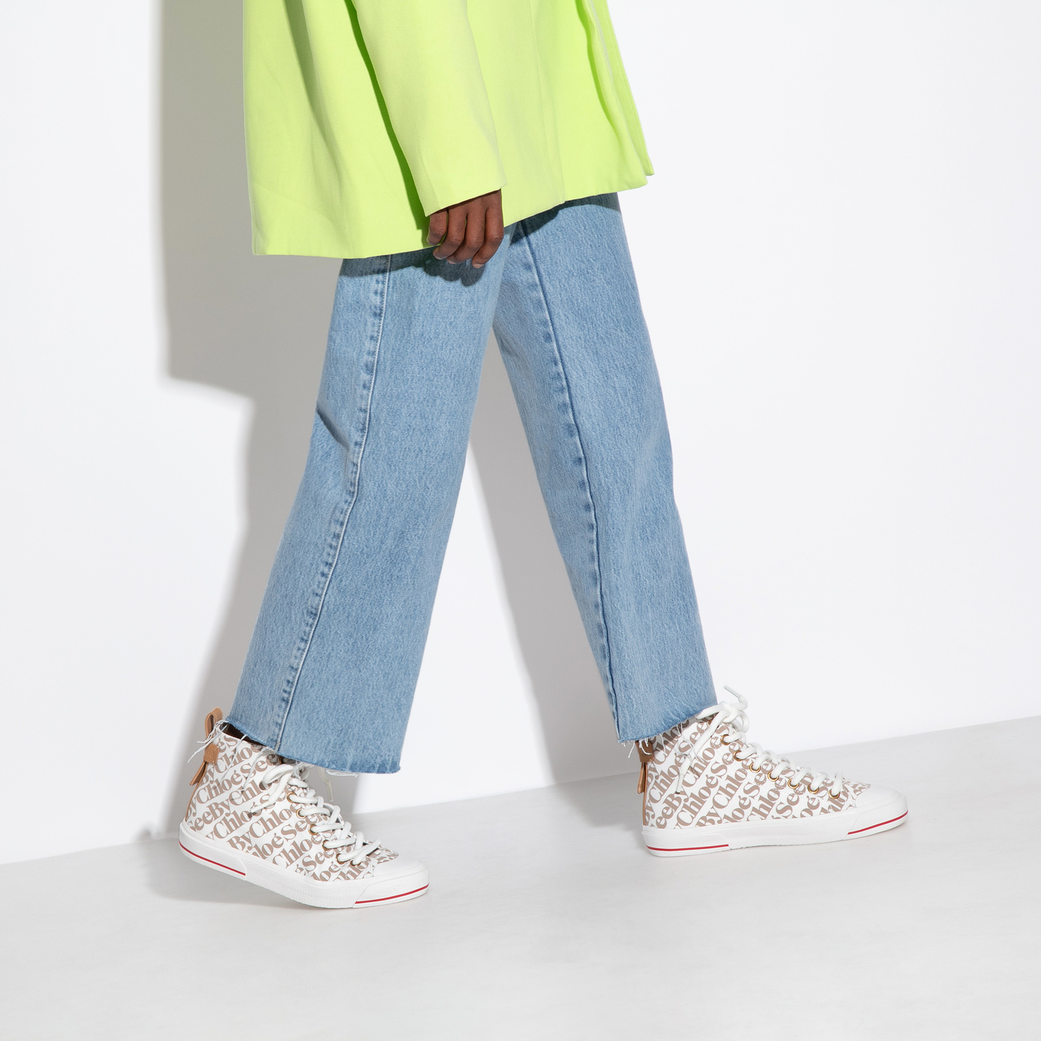 See By Chloé Aryana sneakers for Women - Beige in UAE
