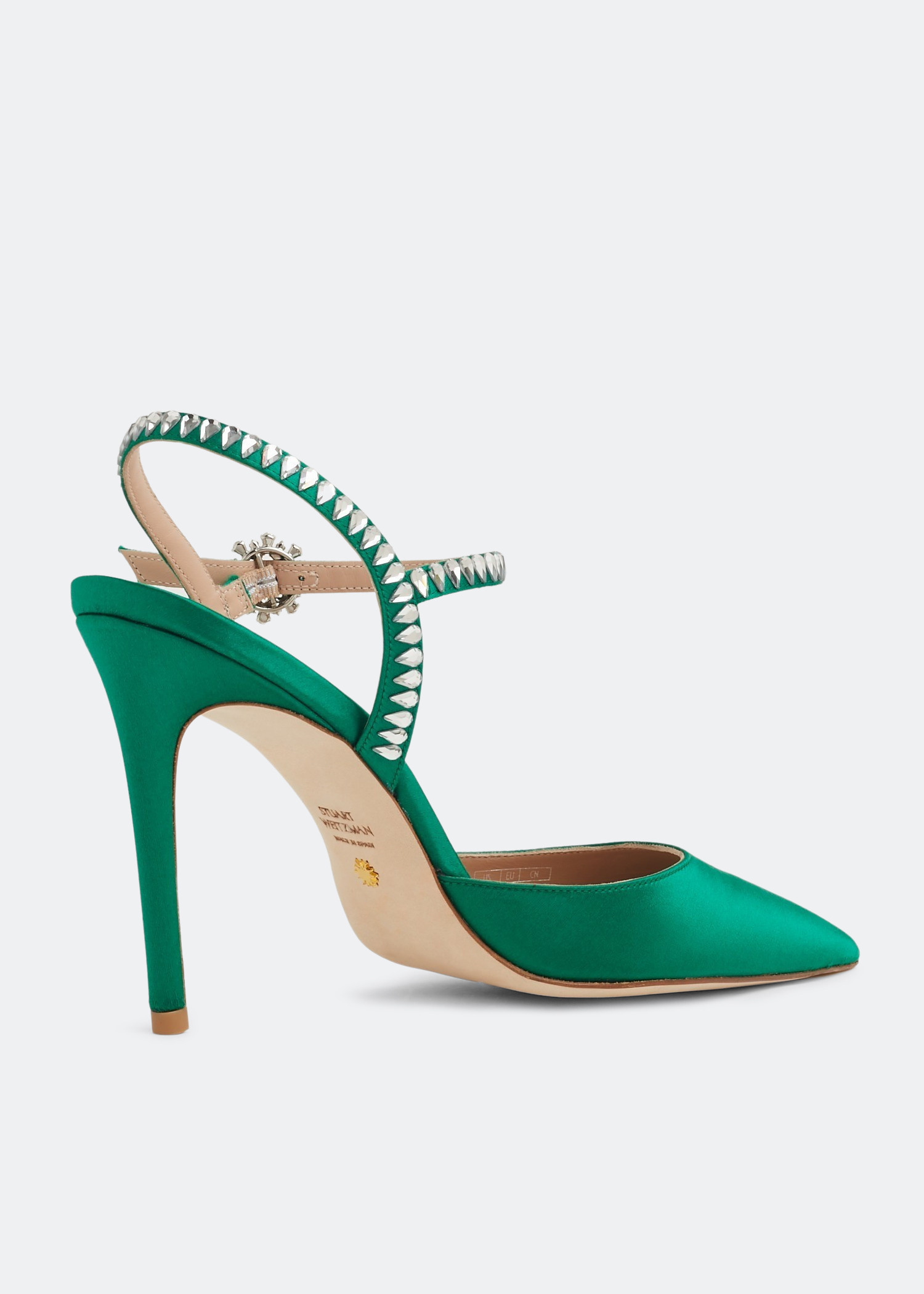 ＊ 美品⭐️familiar 160cm ＊ Stuart Weitzman Gemcut 100 ankle strap pumps for Women