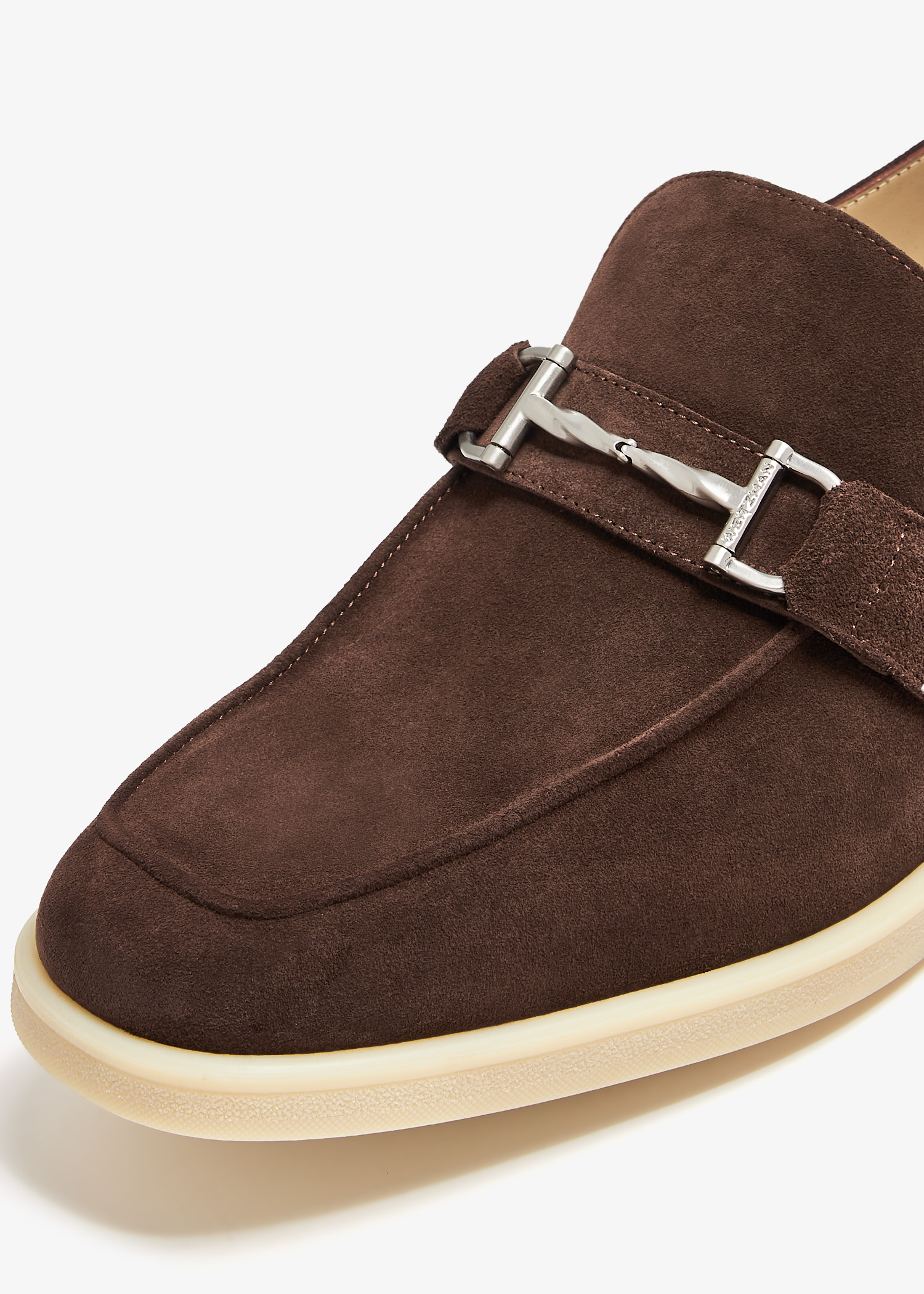 New Stuart Weitzman Aurelio Loafer Dark Brown Suede Sz 10.5 Designer Women main image 2