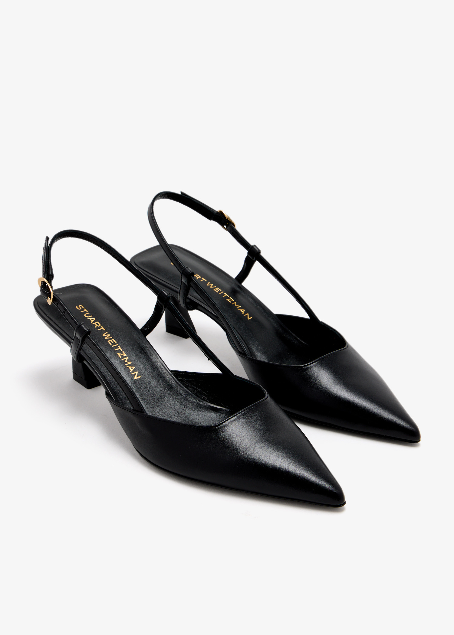 STUART WEITZMAN ウィウィアン スリンクハック 【関税込】 Stuart Weitzman Vinnie 50MM Patent Leather Pumps | Saks