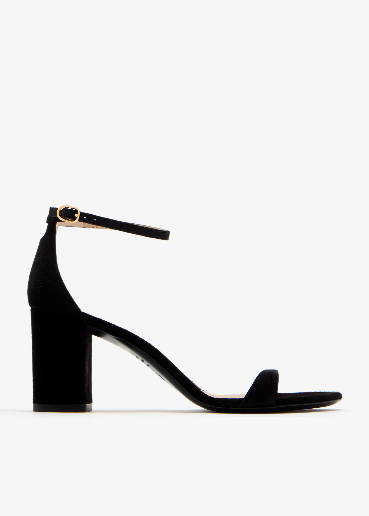 Stuart Weitzman Nudist 75 block sandals for Women - Black in