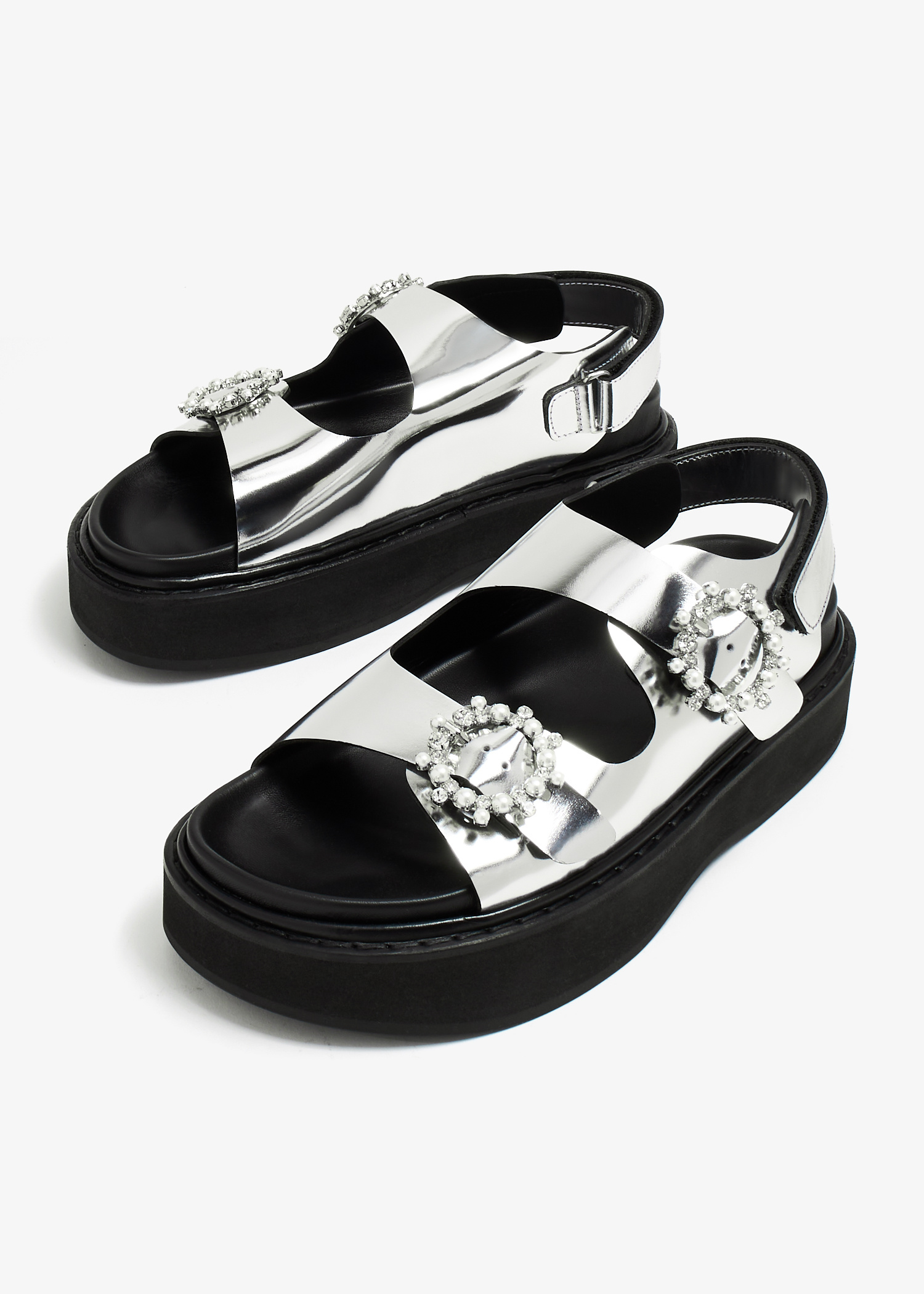 Simone Rocha Platform sandals for Women - Silver in UAE