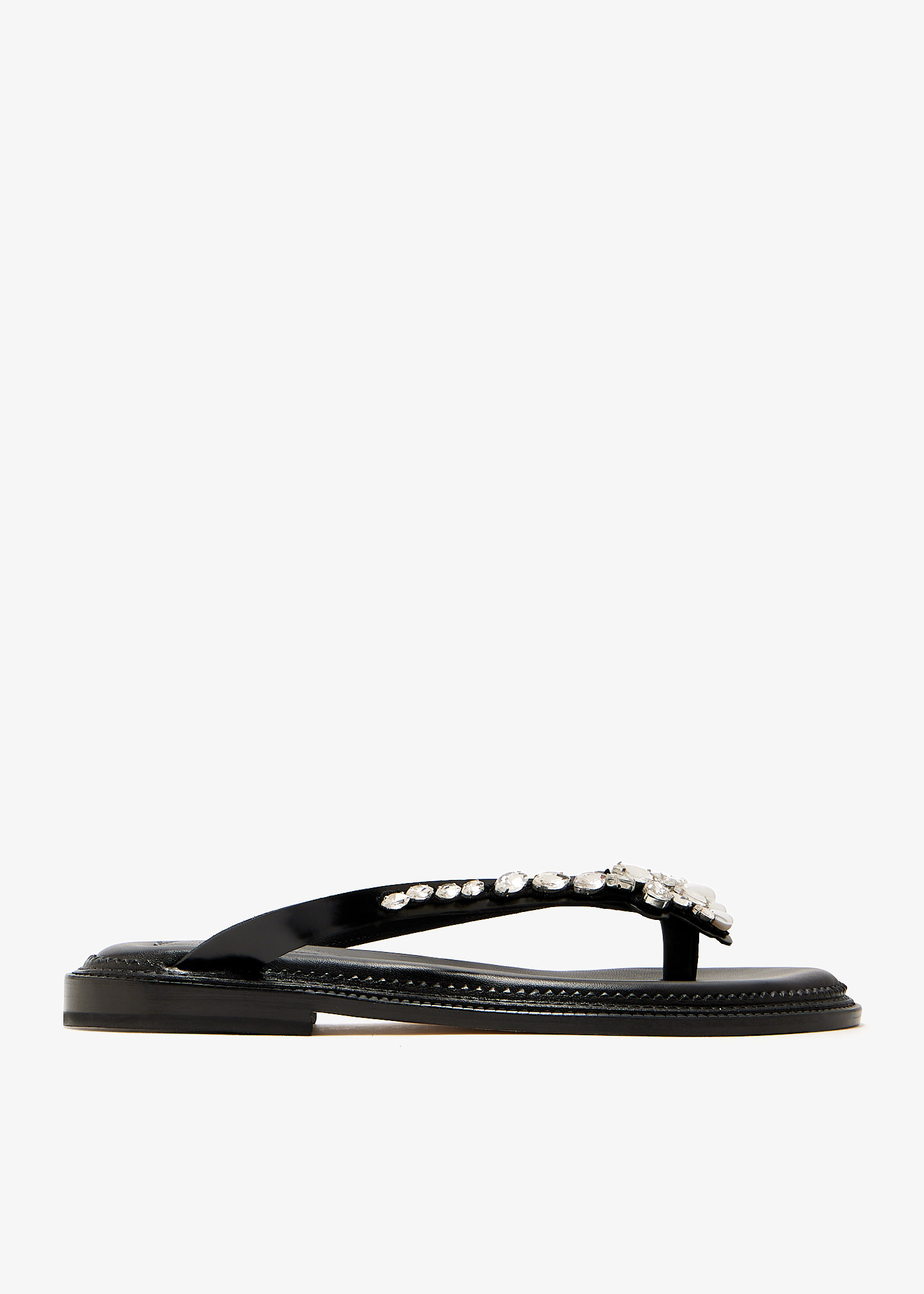 【サイズ36】Simone rochaパール装飾 黒 サンダル Simone Rocha Embellished thong sandals for Women - Black in UAE